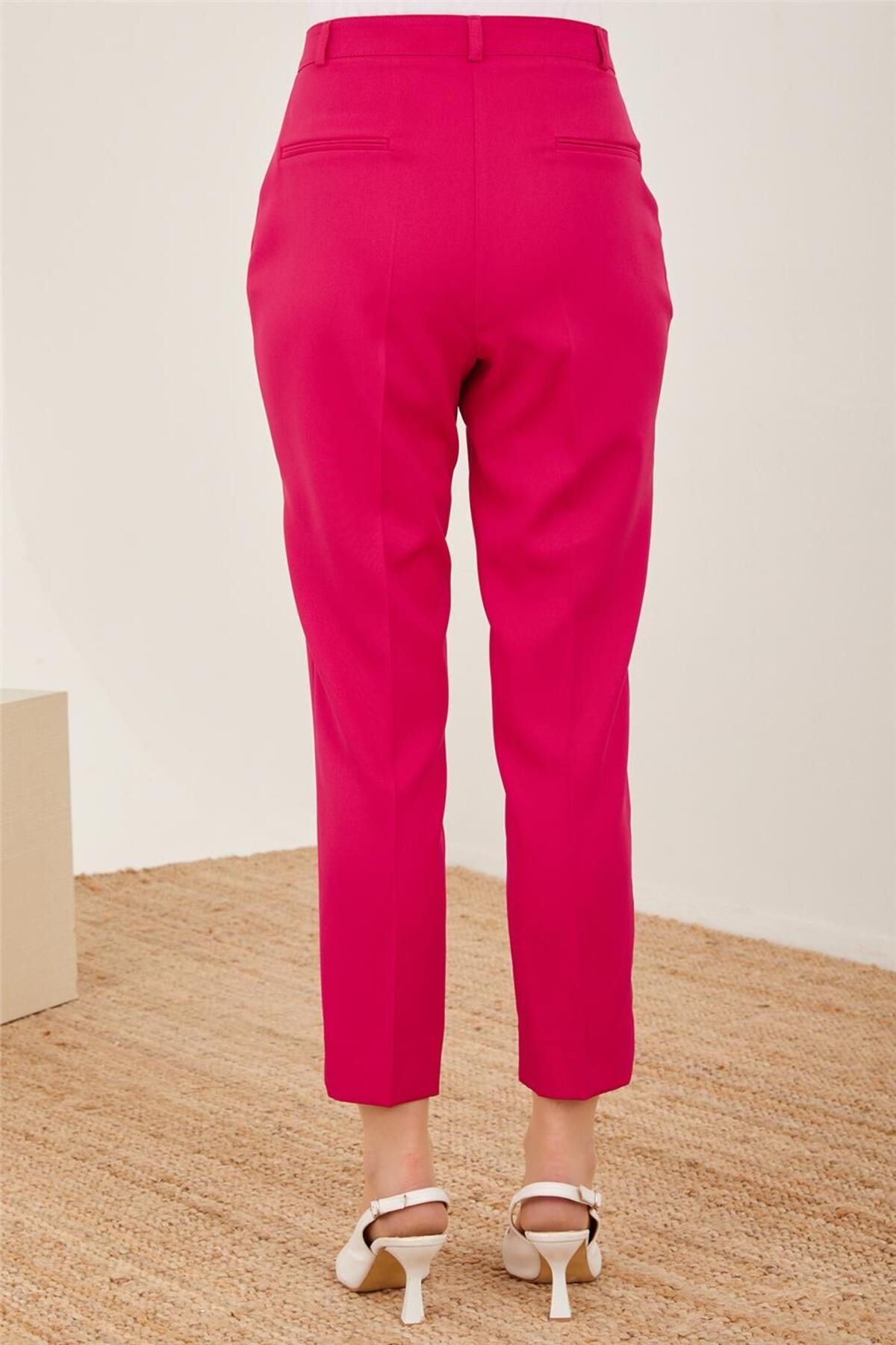 Armine-Fuchsia Double Filet Trousers - 23Y2435 4