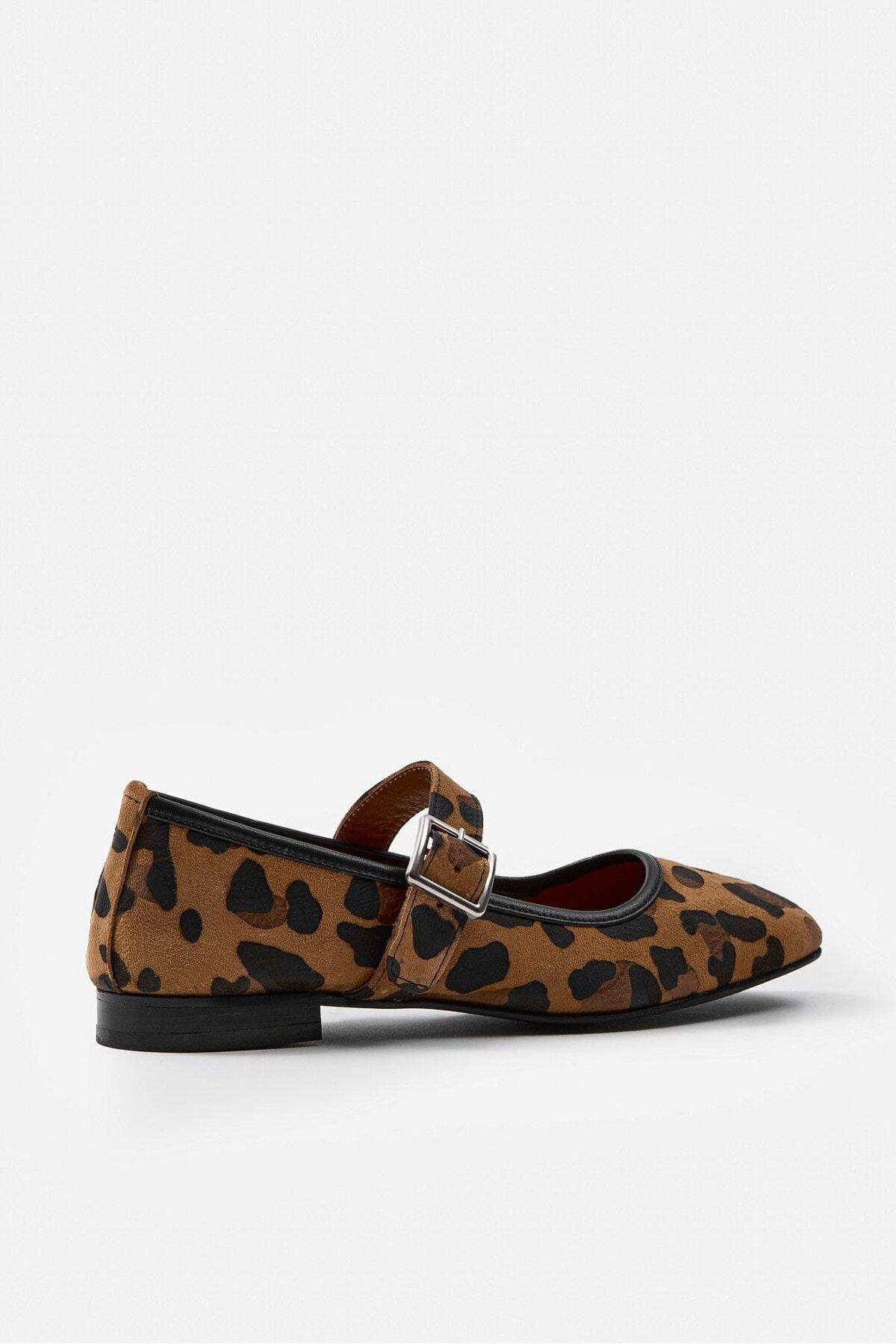 NILUFARR-Carol Leopard Genuine Leather Women's Ballerinas 4