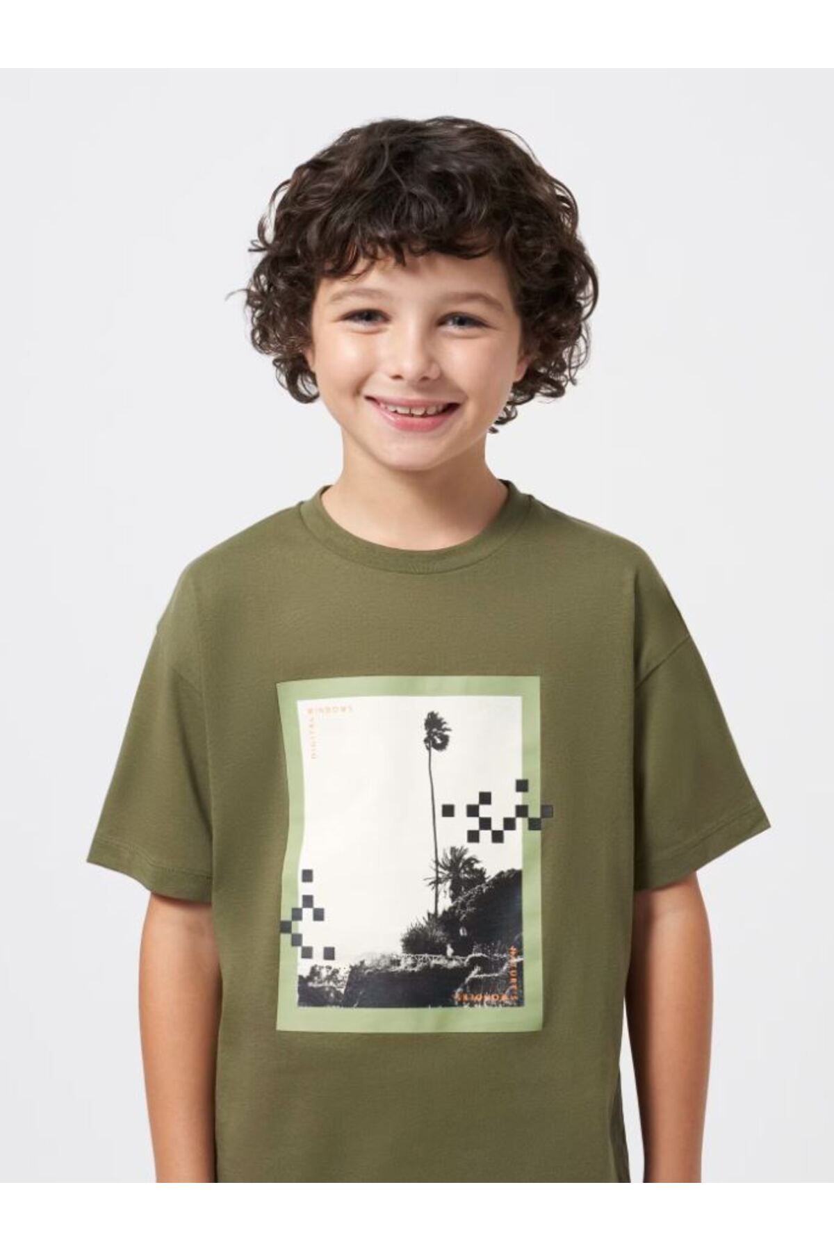 MAYORAL-8-18 Years Old Boy T-Shirt Set 6036 - Khaki 1