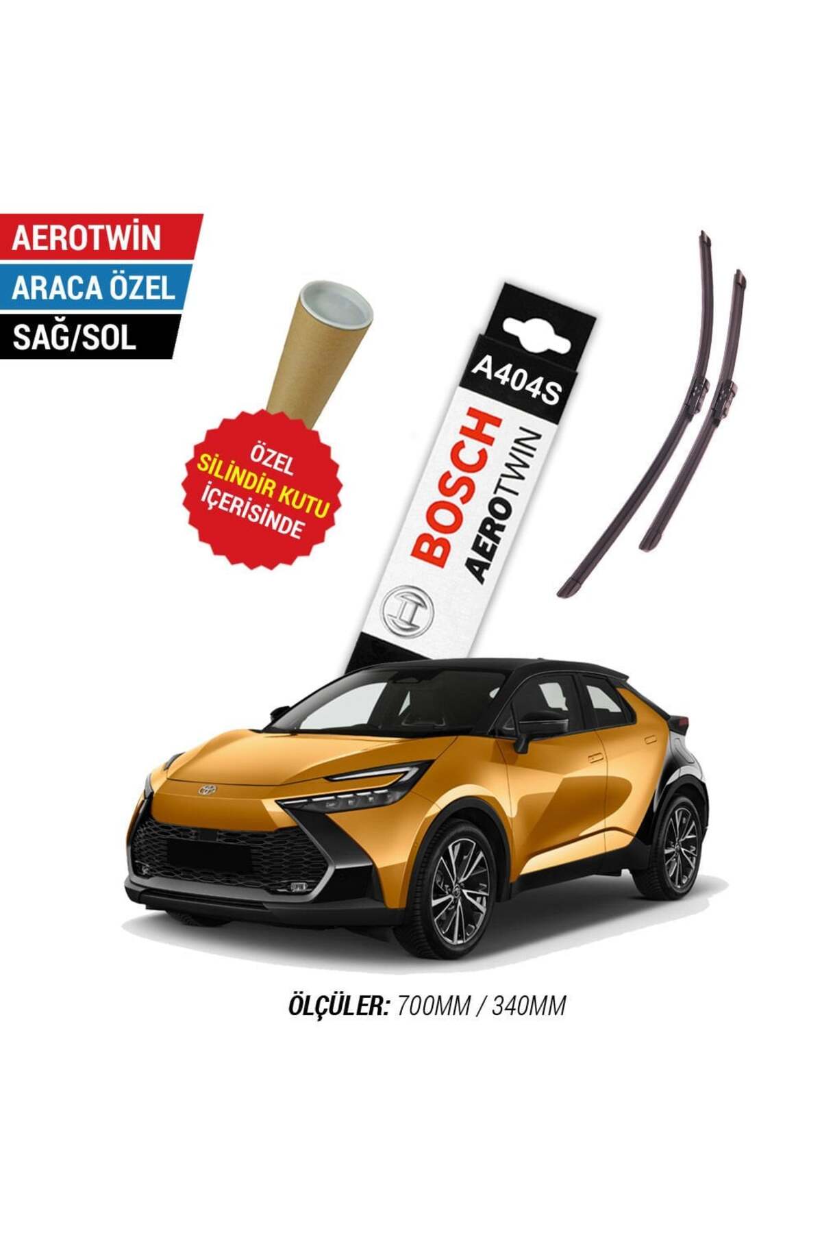 Bosch Toyota CHR Silecek (2023-2025) Bosch Aerotwin A404S - Fiyatı