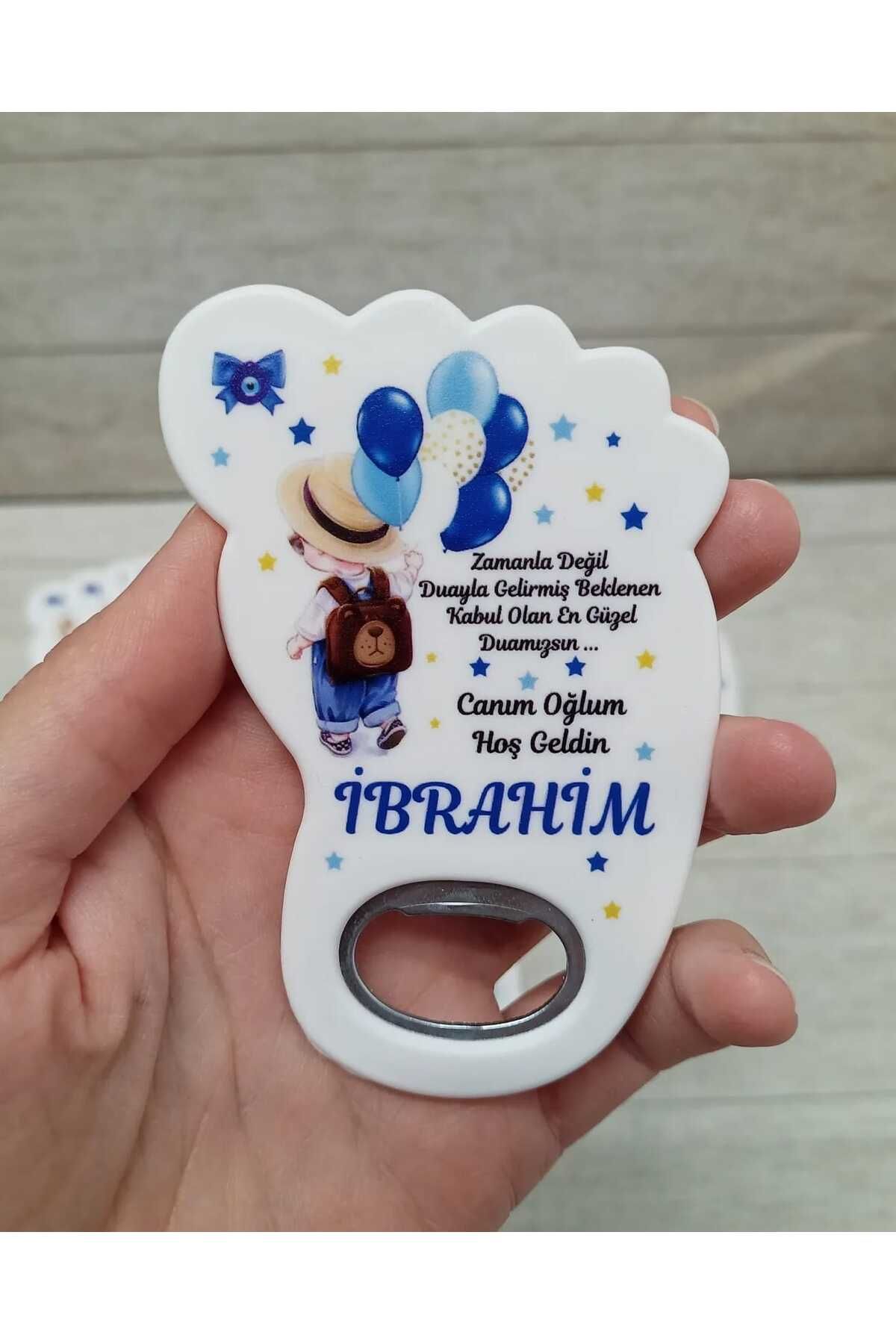 onuratasarlat-30 Pieces Foot Magnet Opener Newborn, Birthday, Circumcision, Engagement, Promise, Wedding Gift 1