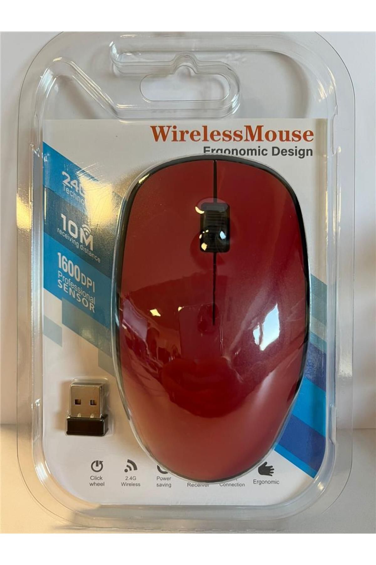 Vobotek Teknoloji Elba G-212 Kırmızı 2.4Ghz Kablosuz Mouse