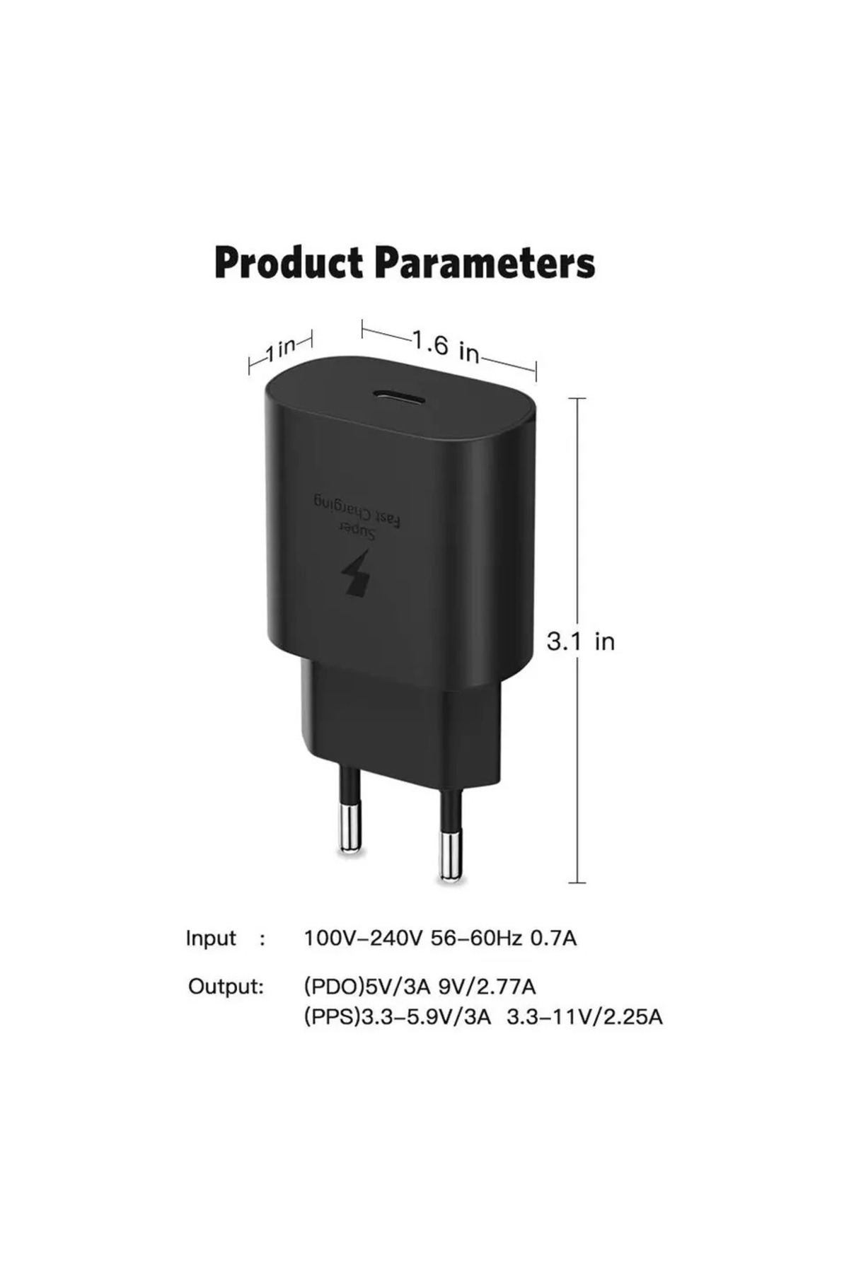 Choice-Samsung Super Fast Charger 25W EU US Power Adapter EP-TA800 A53 A32 S22 S21 S20 Type C Cable Gala... 7