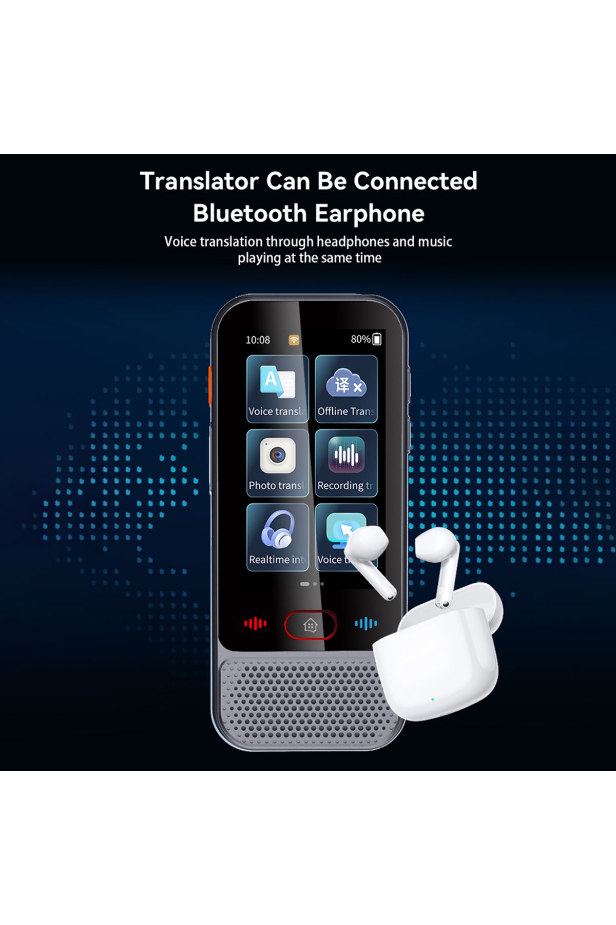 Bisofice-Language Translator Device Portable Voice Translator 139 Foreign Language Translation Device 3