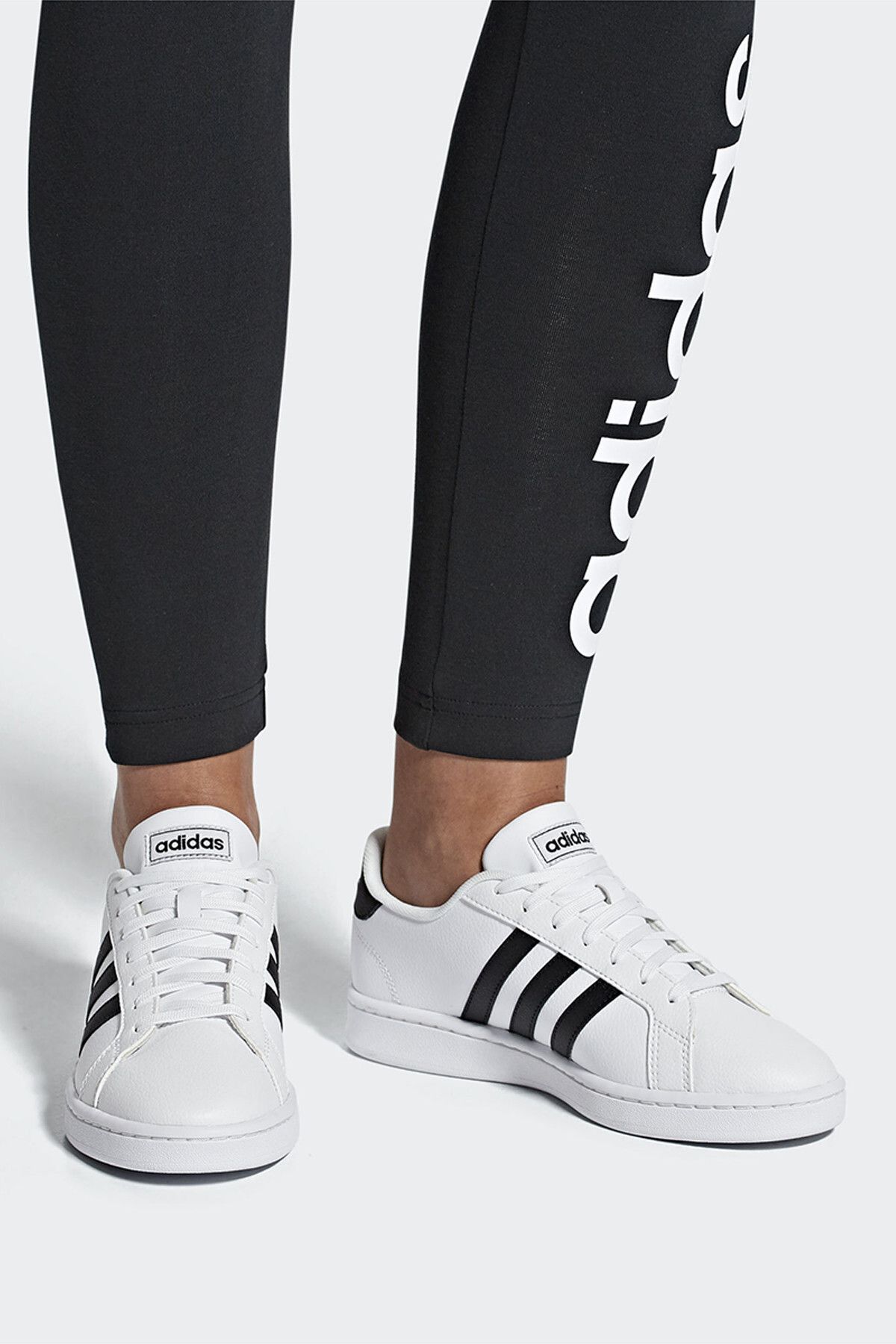 adidas-Grand Court- Pantofi pantofi damă alb-negru100403391 7