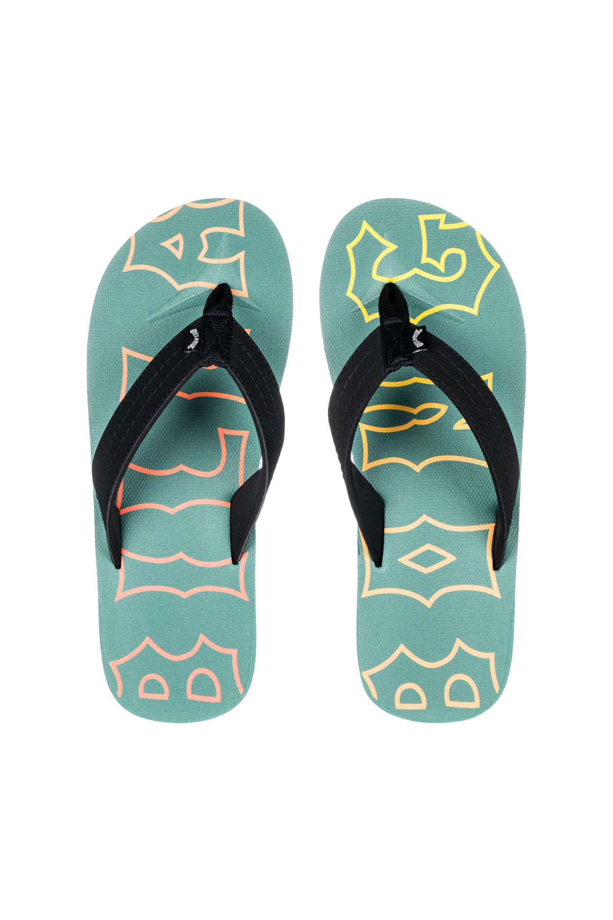 BİLLABONG-Billabong Men's Slippers All Day Theme Ls Jade Stone 2
