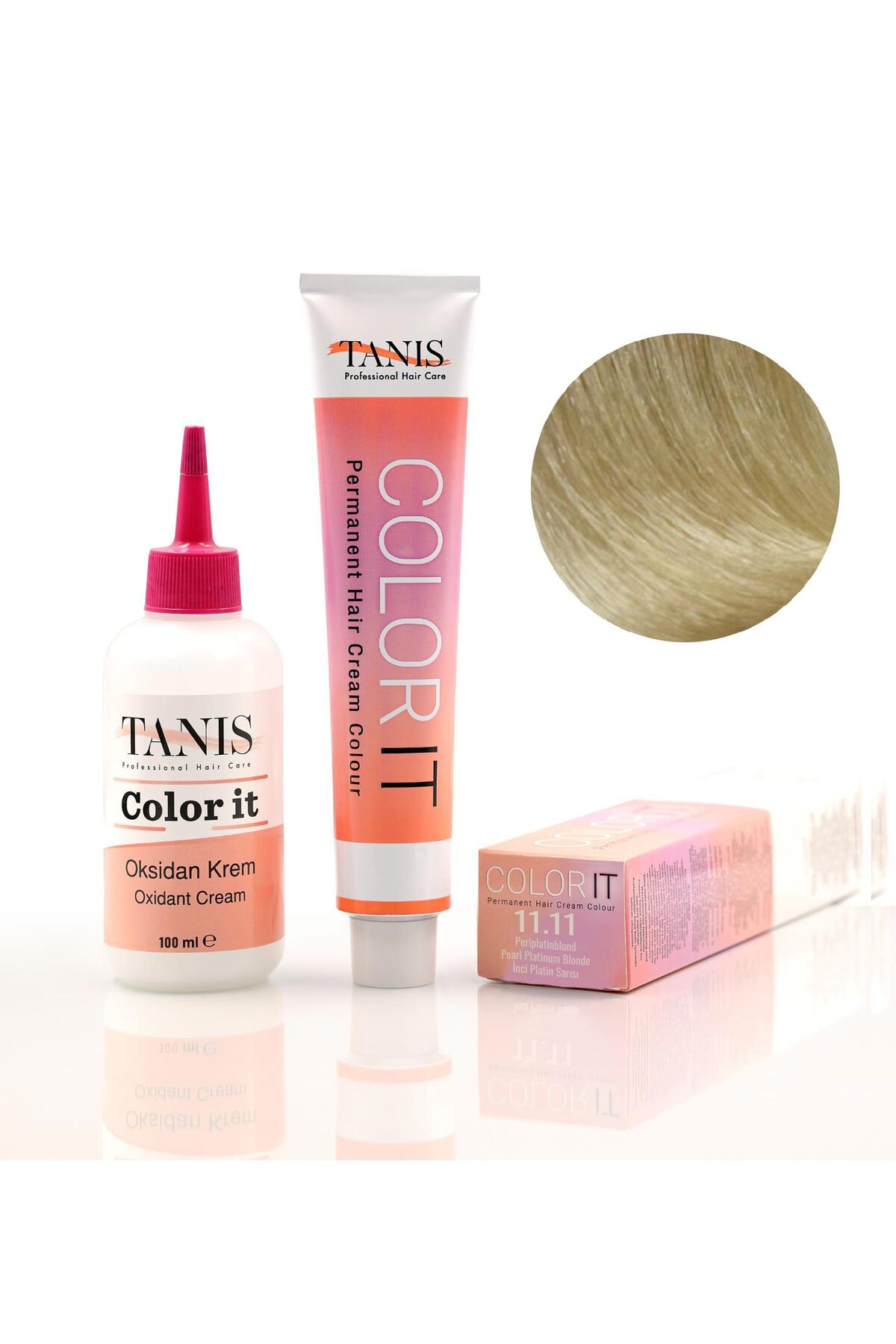 TANİS PROFESSİONAL TANİS COLOR-IT (100 ML) Permanent Saç boyası 11.11 (İnci Platin Sarı) — زرد 771