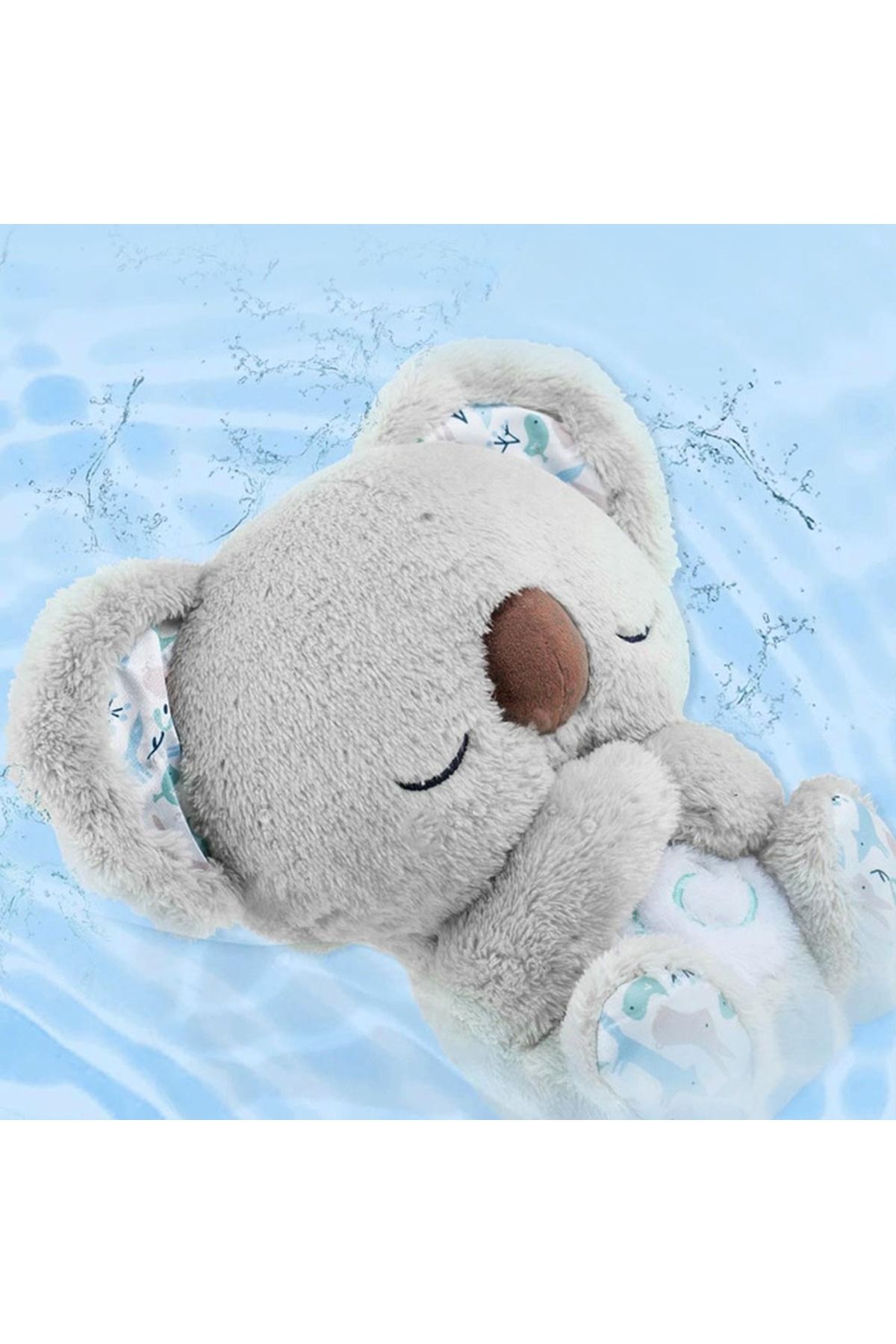 VAKIND-Baby Plush Doll Breathing Bear Newborn Soothing Sleep Playmate Plush Toys Kids Music Sleeping Com... 5