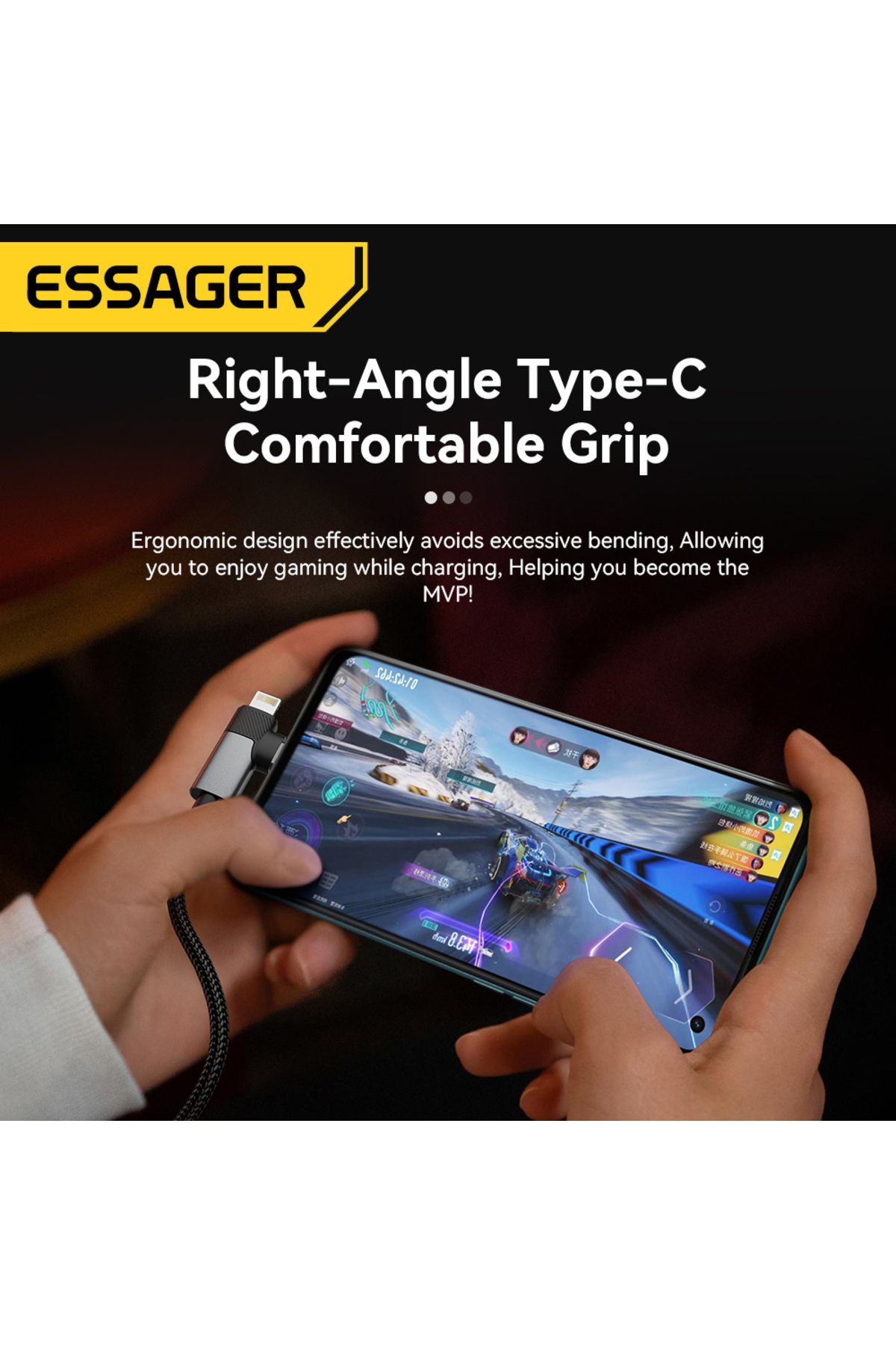 Choice-Essager 2 in 1 USB Type C Cable 65W PD Fast Charging Wire Type C To Lightning Cable For iPhone 15... 4