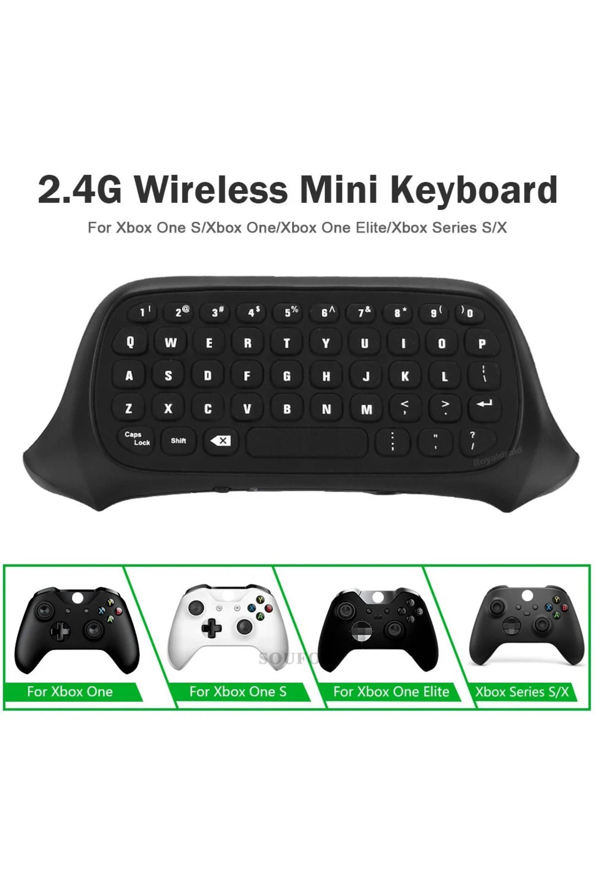 Choice-Wireless 2.4Ghz Mini Controller Keyboard Gaming Chatpad with Audio/Headset Jack for Xbox Series X... 4