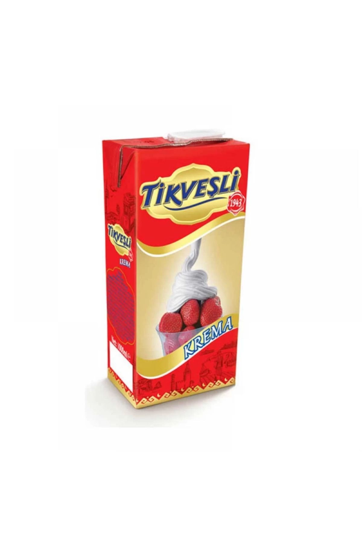 Tikveşli Krema 1 LT x 12 Adet (Koli)