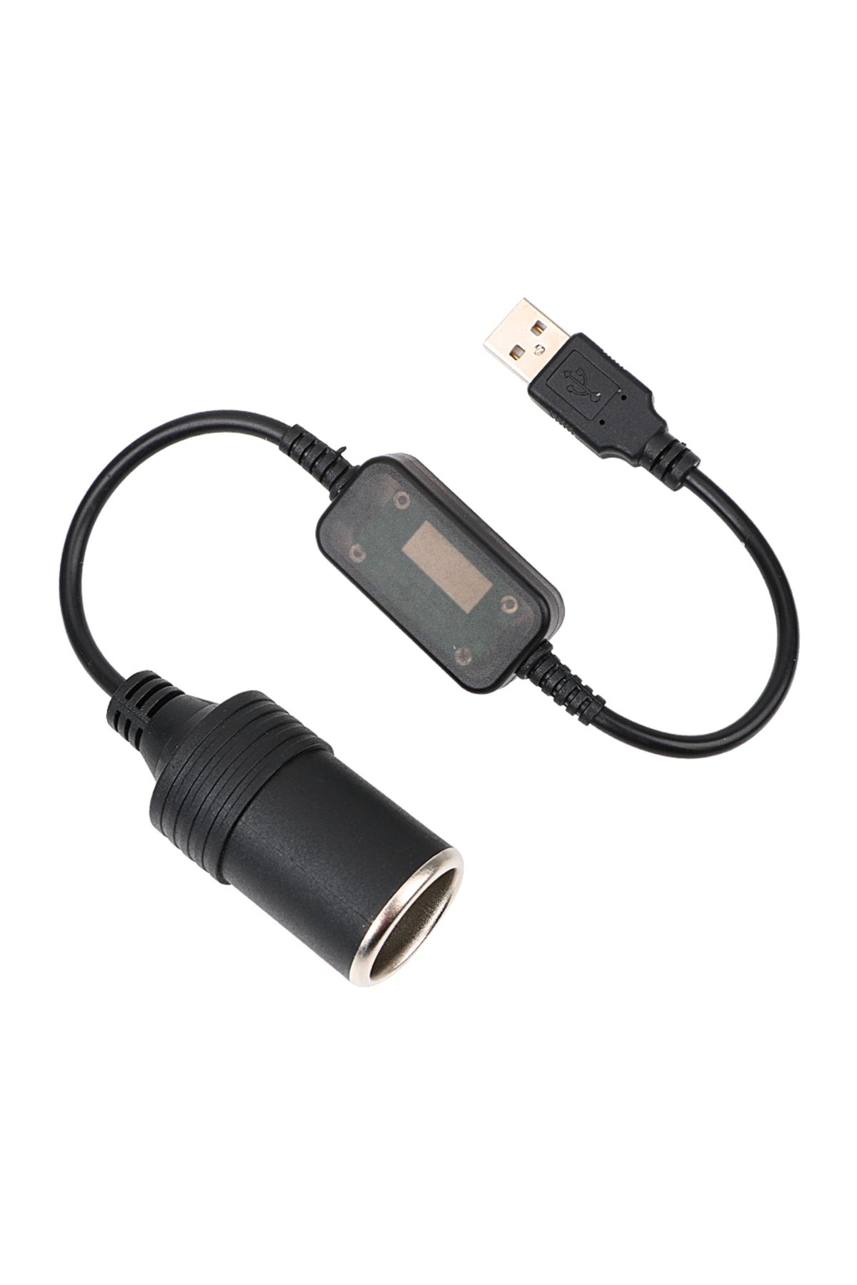 LEEPEE-5V To 12V Car Cigarette Lighter Socket USB Converter Power Adapter Controller Plug Connector Auto... 1