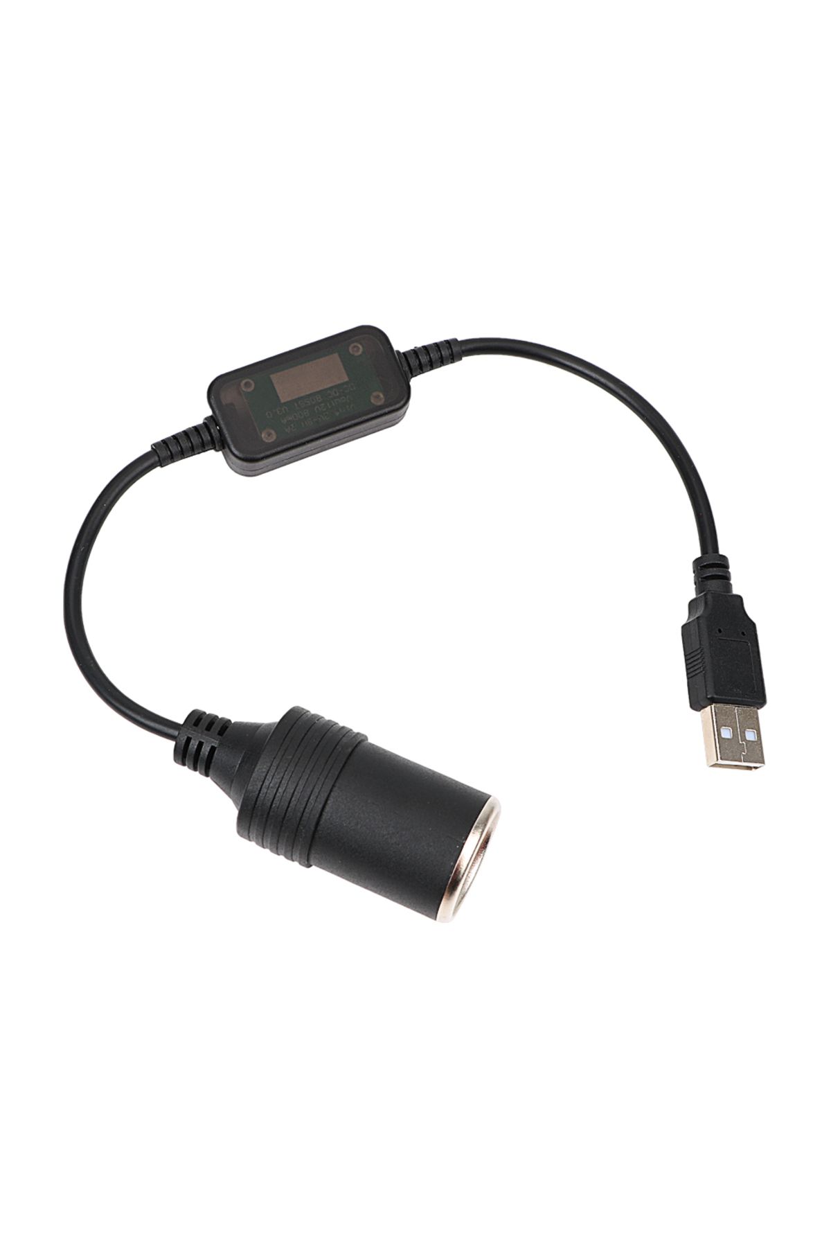 LEEPEE-5V To 12V Car Cigarette Lighter Socket USB Converter Power Adapter Controller Plug Connector Auto... 8