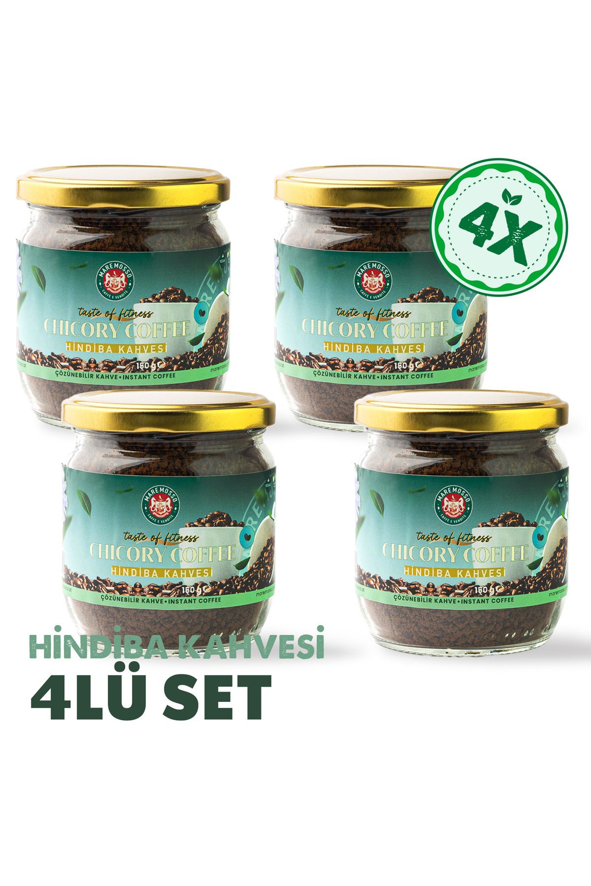 Hindiba Kahvesi/Chıcory Coffee - Detox Kahve 4'lü Set (4X150Gr.)