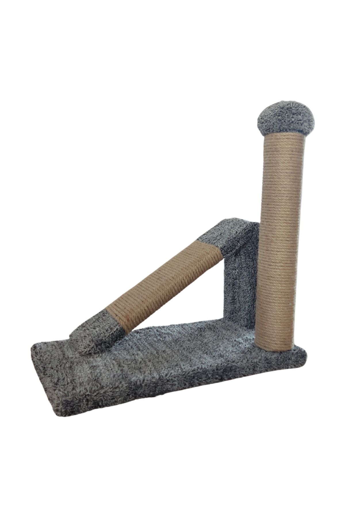 Animal-Catabyss Grey White Melted Horizontal Scratching Board and Scratching Pole 2