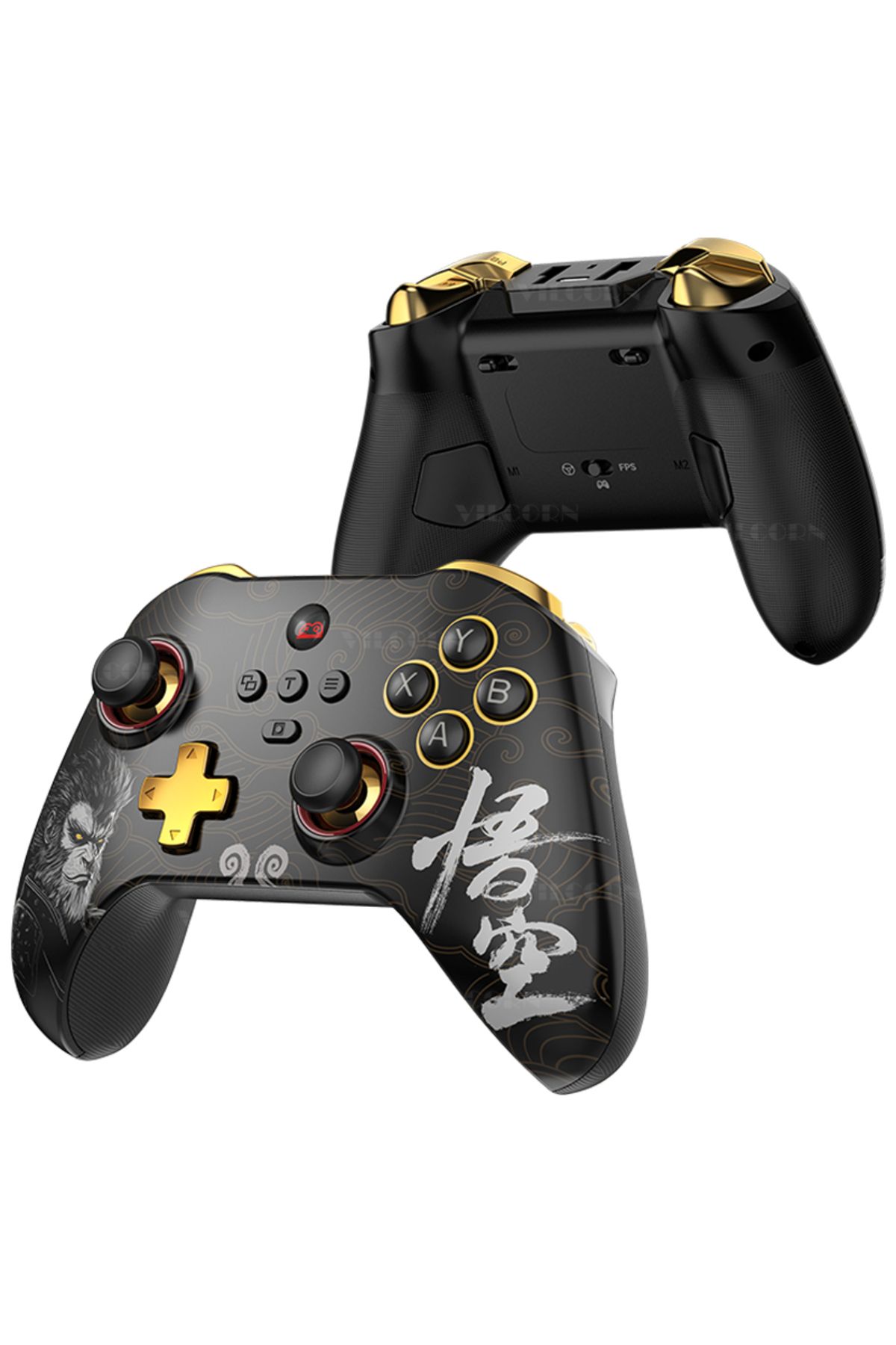 VILCORN-Z03DP Black Myth Wukong Gamepad 800Hz Wireless Dual Vibration Gaming Controller 6-Axis for Switch... 8