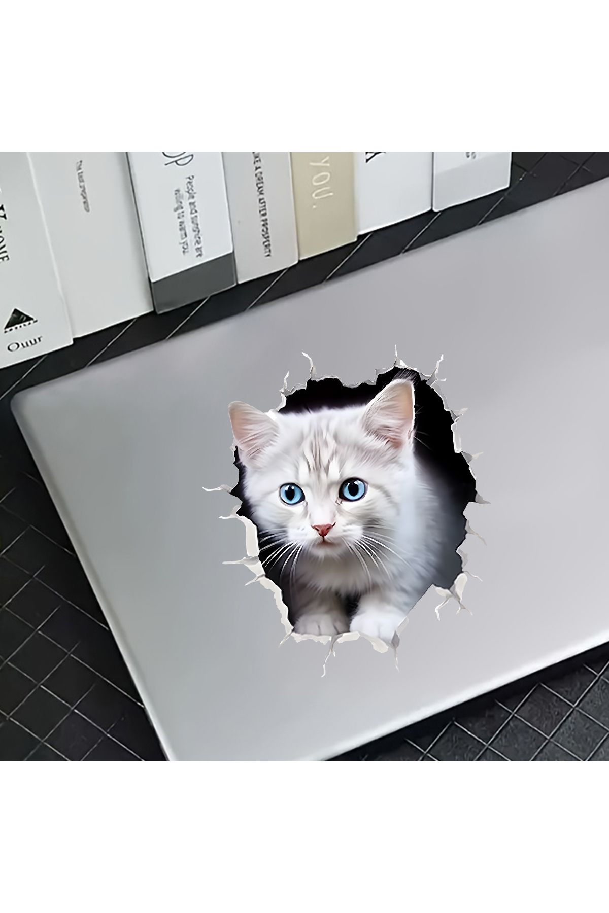 Choice-3D Cat Sticker - Vivid Personality Block Design, Scratch-Resistant, Waterproof, and Durable Decor... 5