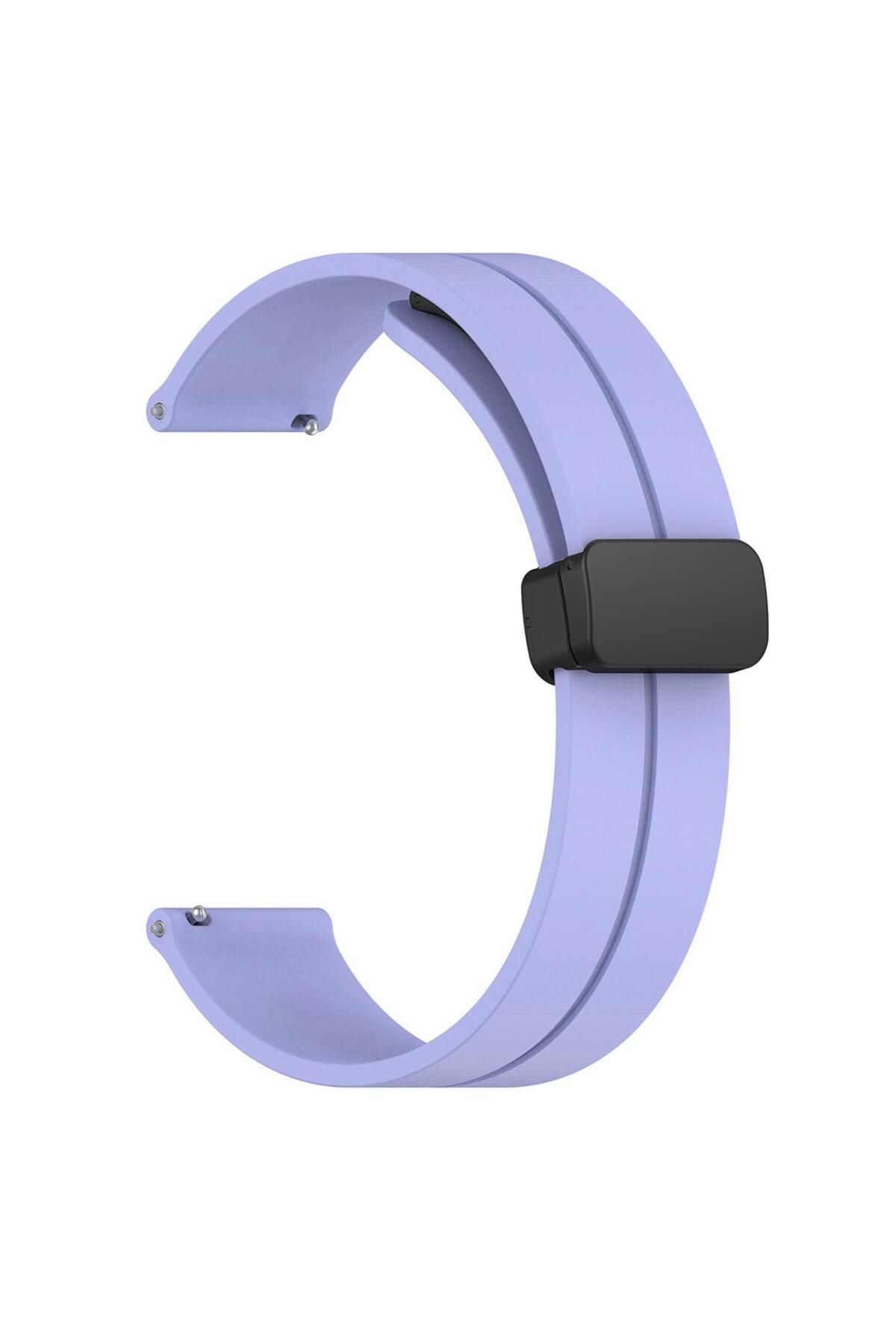 Microsonic Huawei Watch 5 46mm Kordon Ribbon Line Lila