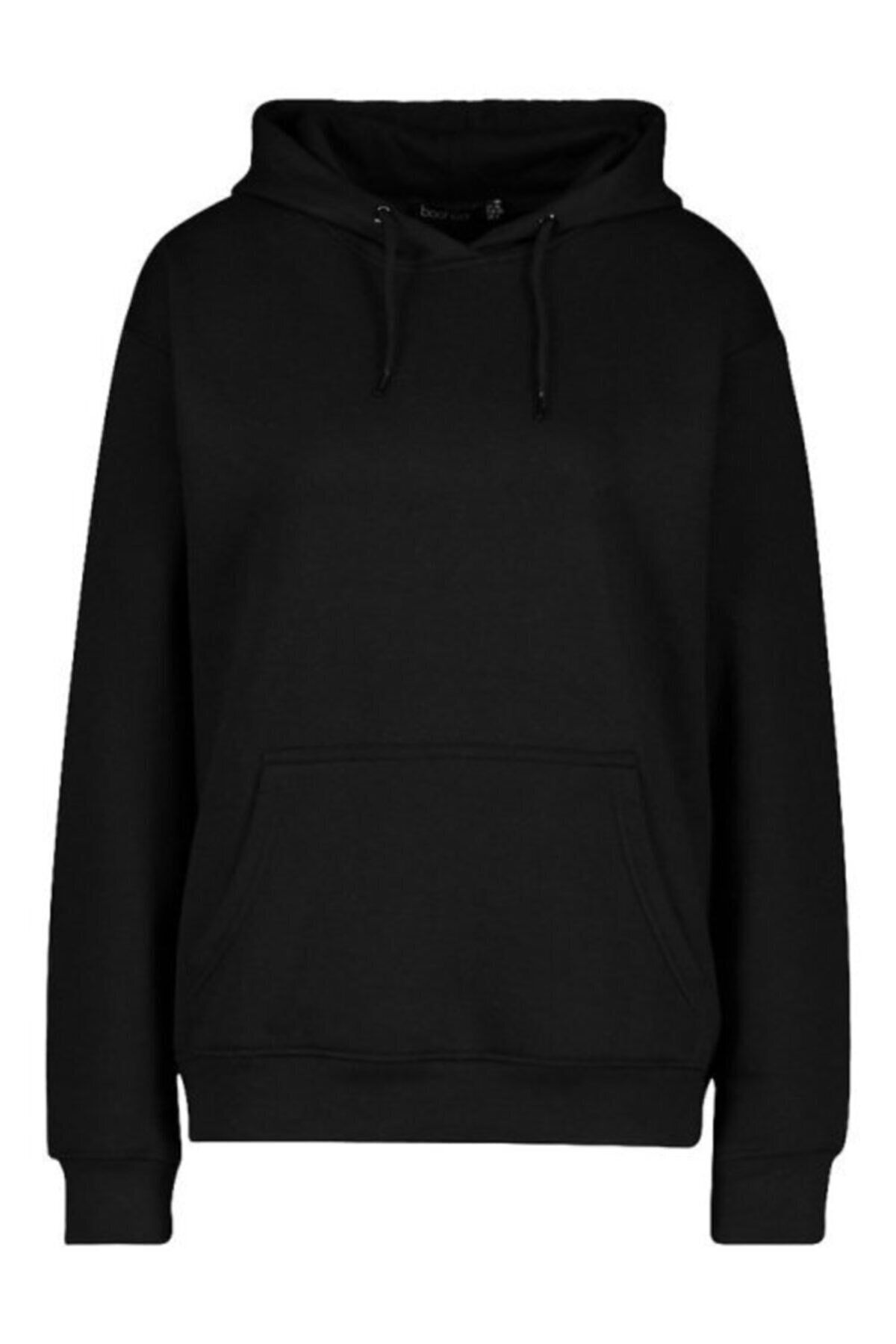 M&A ONE PİECE Unisex Siyah Mevsimlik Kapüşonlu Sweatshirt