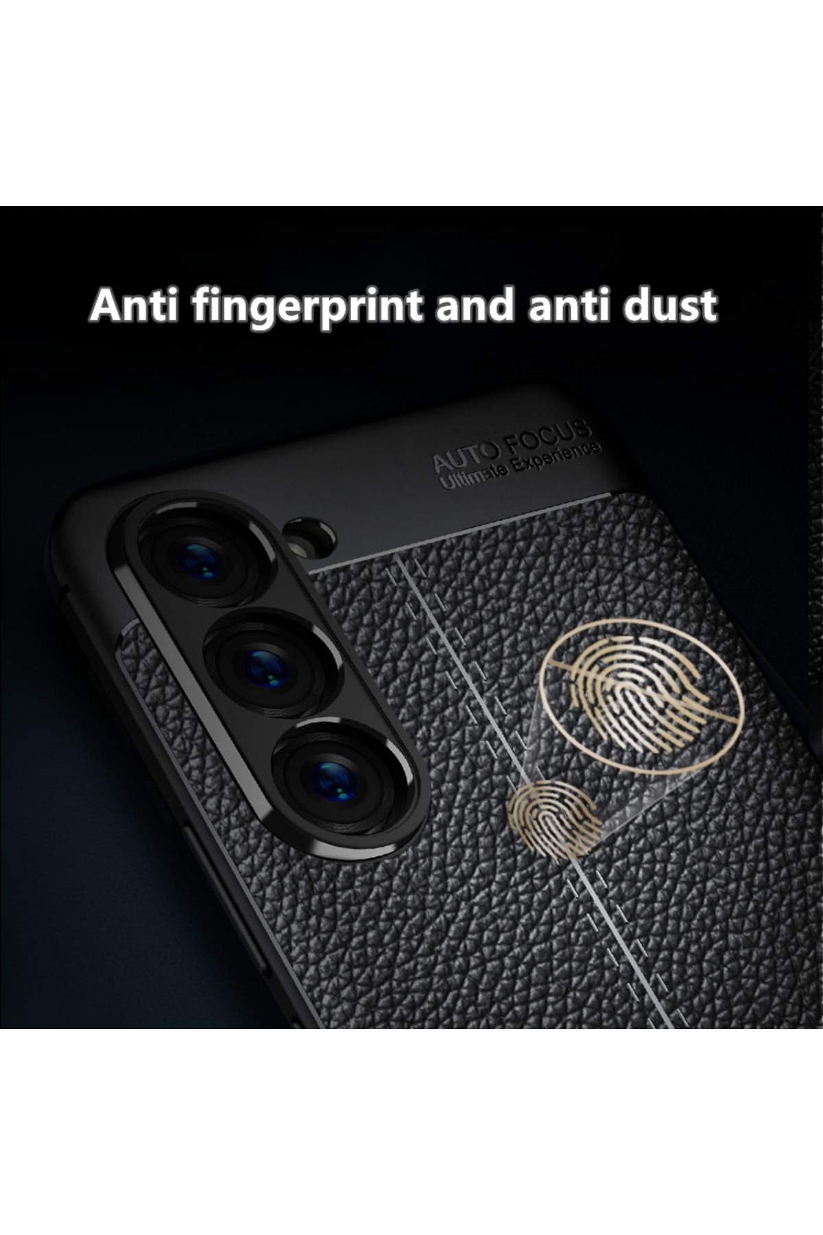 Fibaks-حافظة لهاتف Galaxy S24 Plus / S25 Plus مع غطاء واقٍ من الجلد بتصميم بارز للكاميرا 4