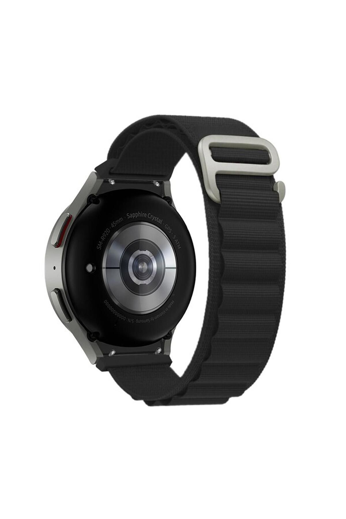 Microsonic Huawei Watch 5 46mm Kordon Alpine Loop Siyah