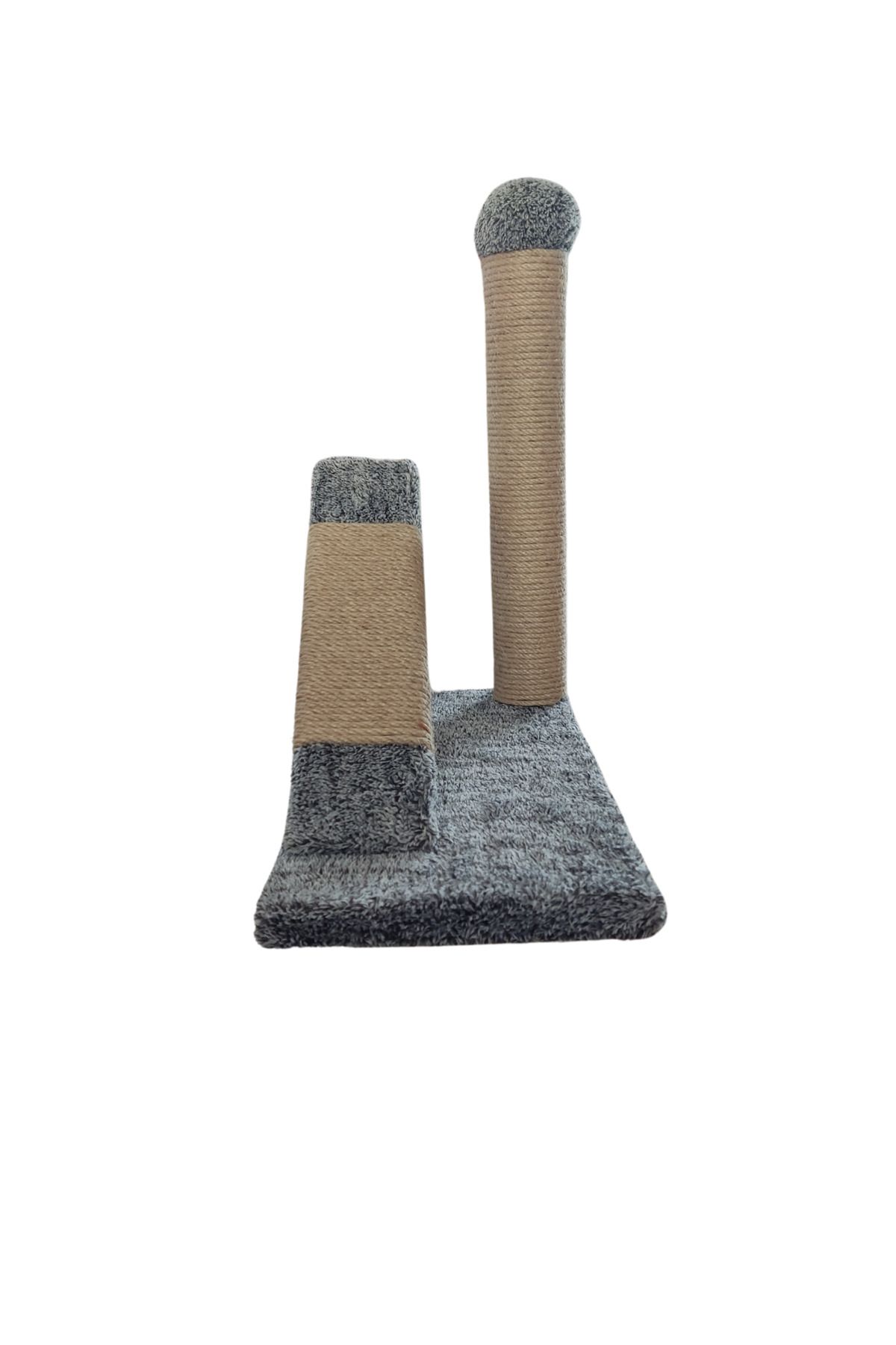 Animal-Catabyss Grey White Melted Horizontal Scratching Board and Scratching Pole 3