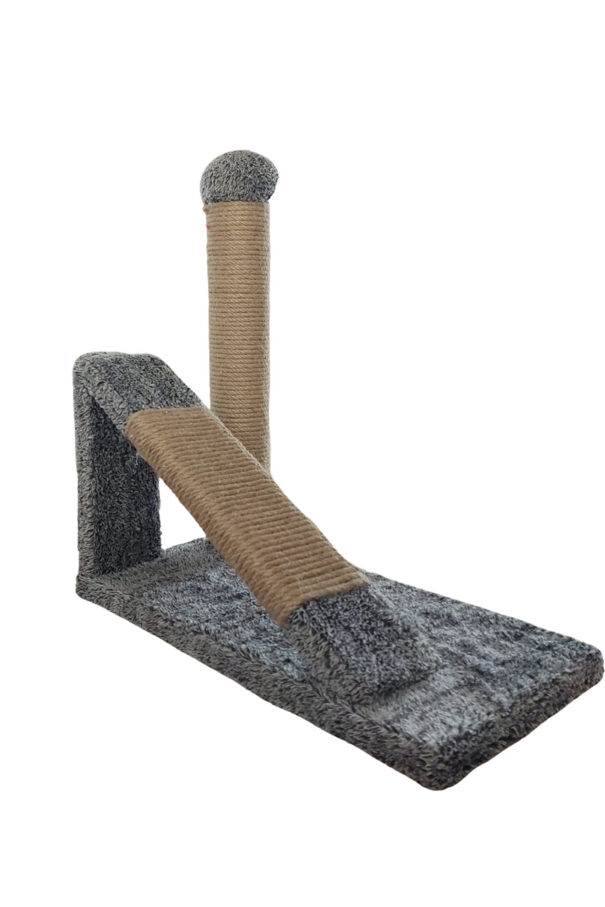 Animal-Catabyss Grey White Melted Horizontal Scratching Board and Scratching Pole 1