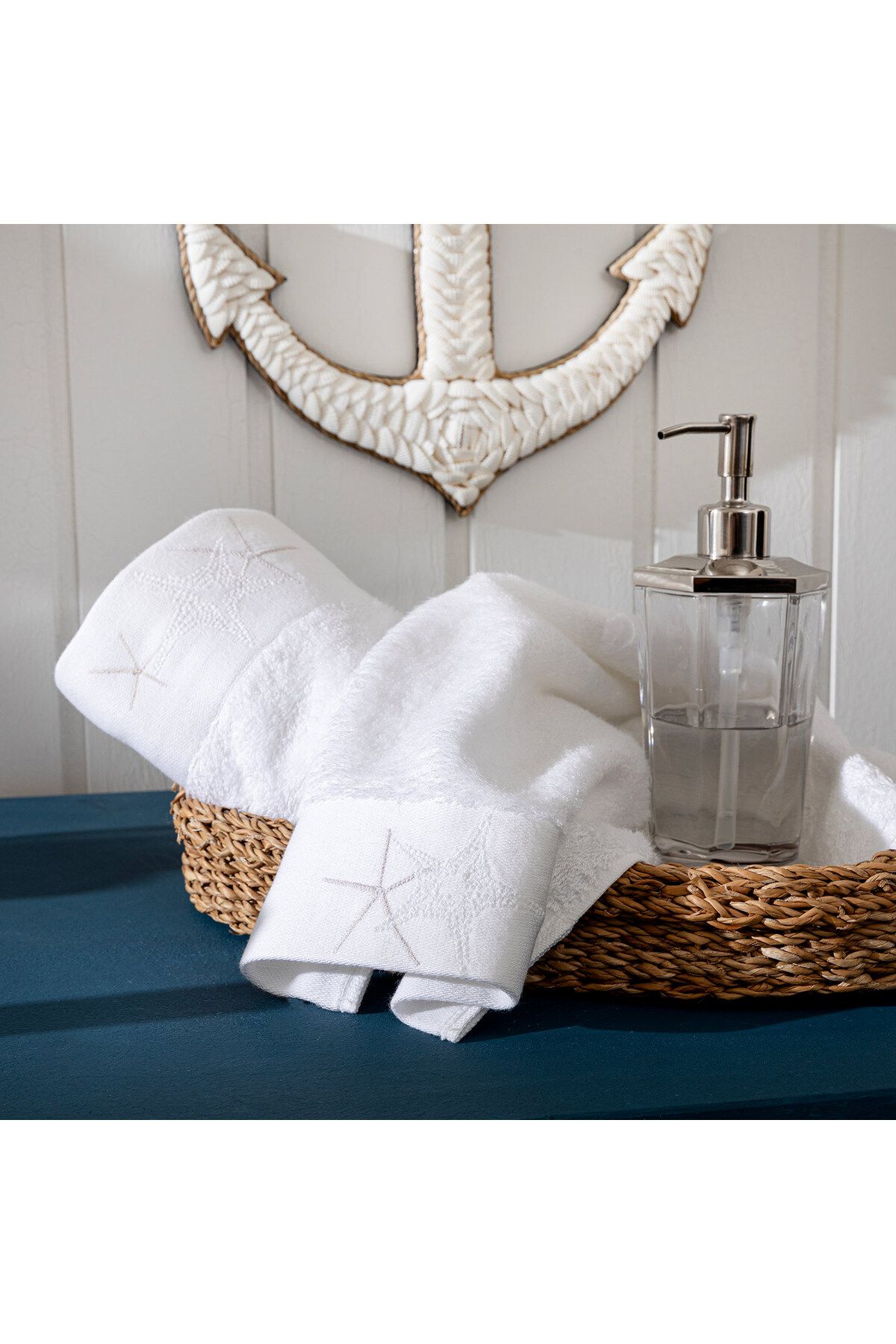 Chakra-Starline White Face Towel - 50x90 Cm 2