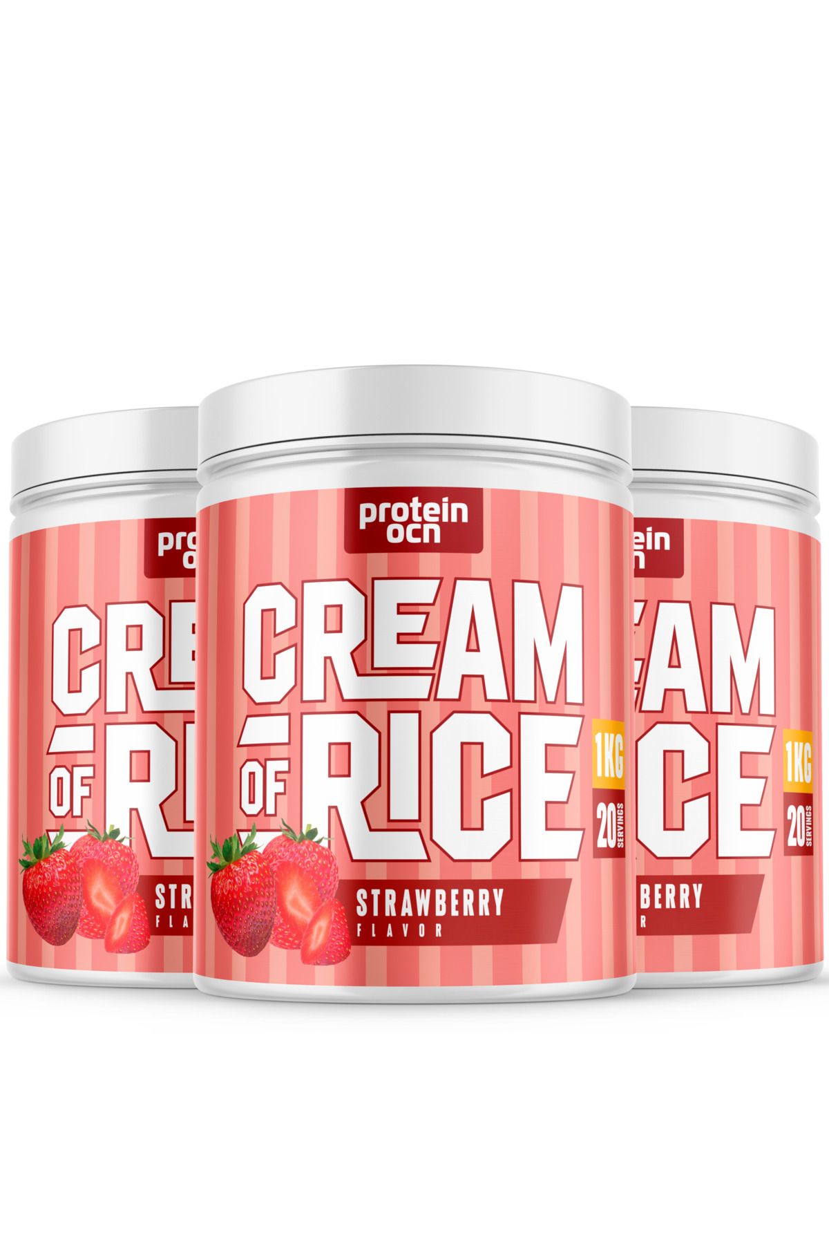 Proteinocean Cream Of Rice | Pirinç Kreması - Strawberry - 1kg X 3 ADET