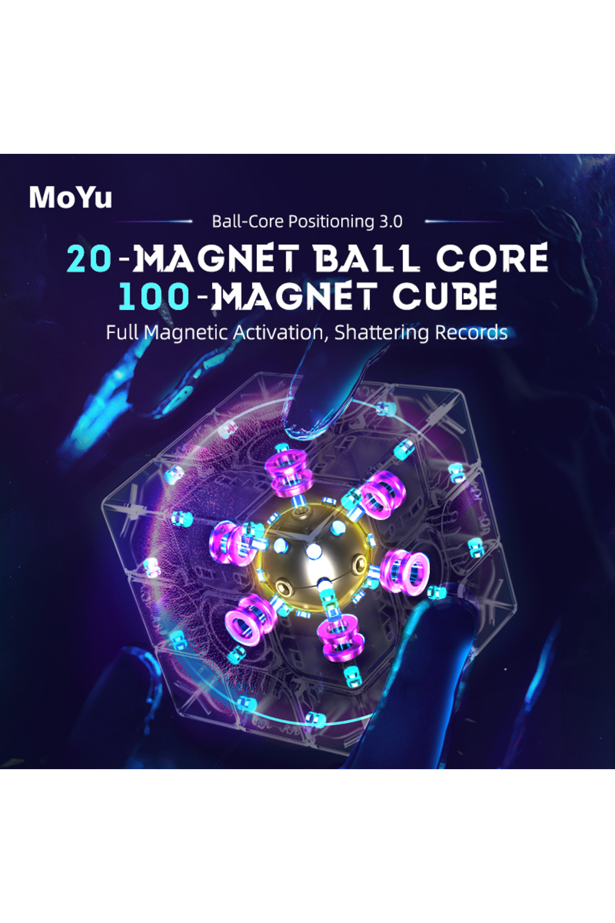 Choice-MoYu Super WeiLong 3x3x3 WeiLong WRM V10 2023 Ball Core Magnetic Maglev Cube Puzzle Professional ... 4