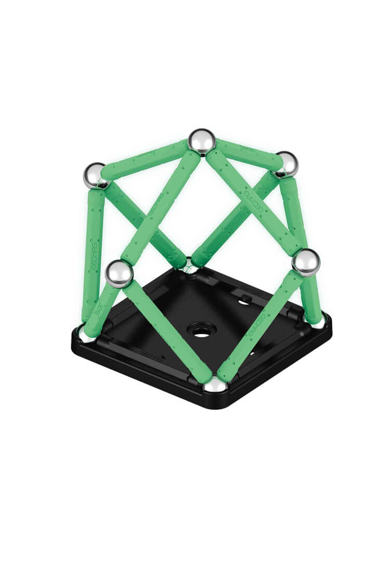 جیومگ نوارهای مغناطیسی گلو گلو در تاریکی سری معمای مغناطیسی بازی ساختنی مغز ۲۵ تکه