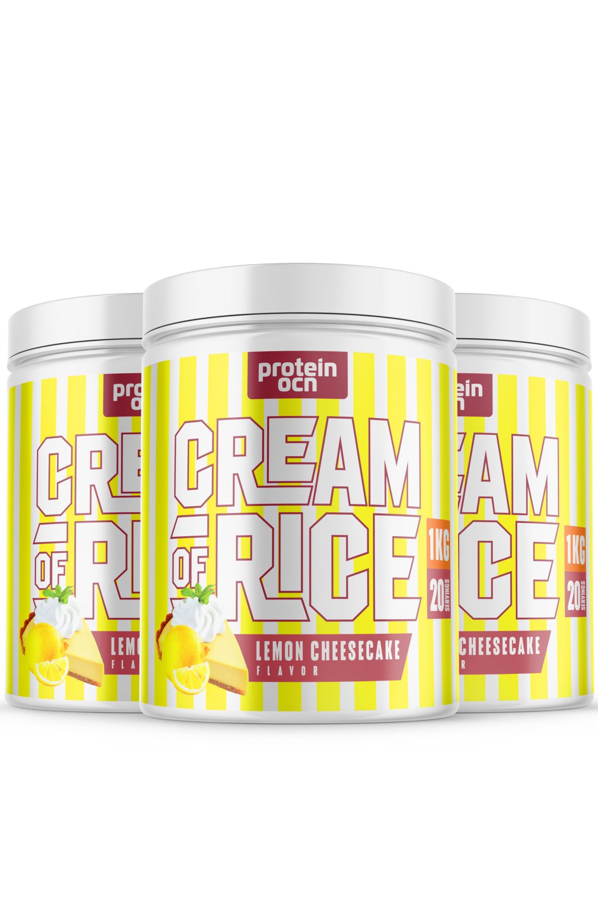 Proteinocean Cream Of Rice | Pirinç Kreması - Lemon Cheesecake - 1kg x 3 Adet