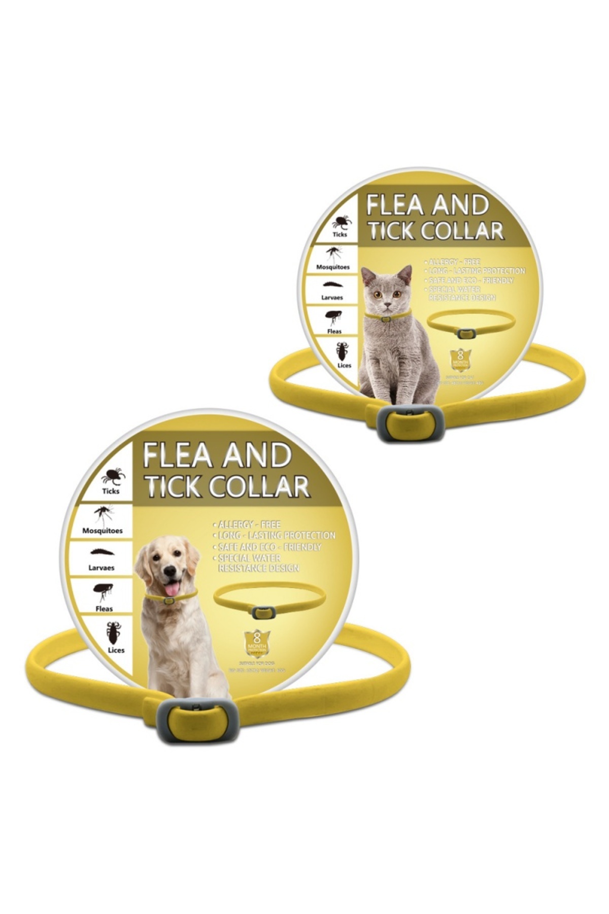 Choice-Pet insect repellent collar, mosquito repellent and flea repellent collar, cat and dog chain, 3