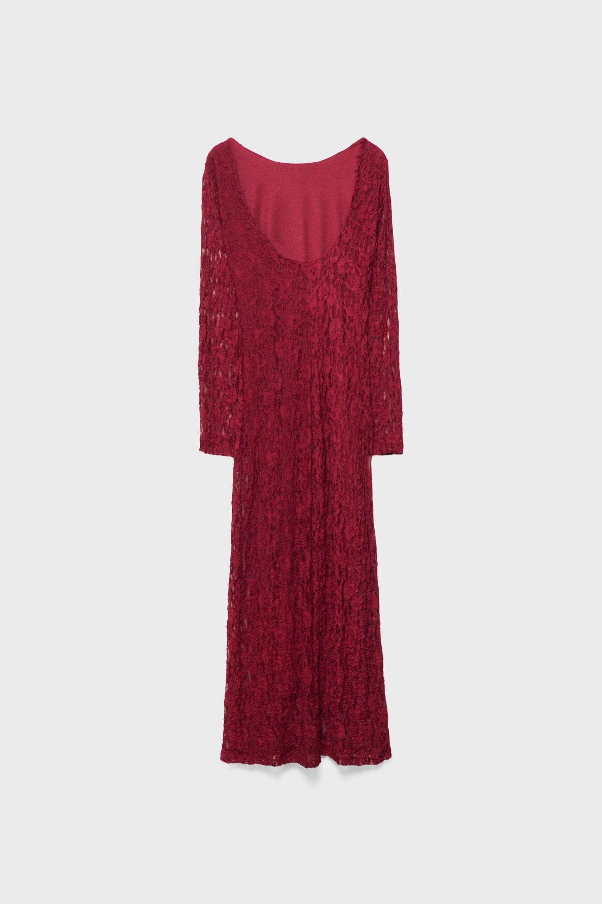 Stradivarius-Lace-trimmed midi dress 6