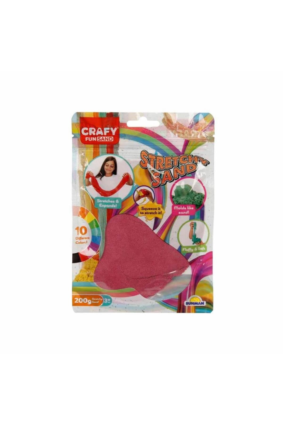 gcaksesuar Nessiworld 3602 Crafy Streç Oyun Kumu Pembe 200 g -Sunman