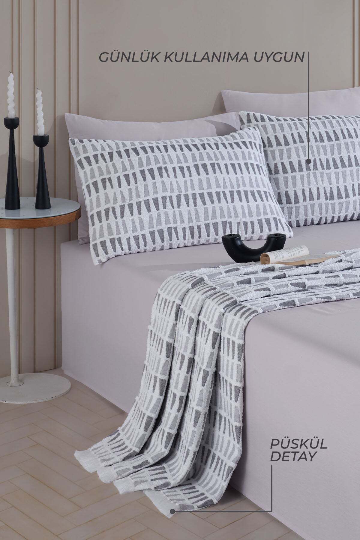 Elart-Double Joli Bedspread - Anthracite 3