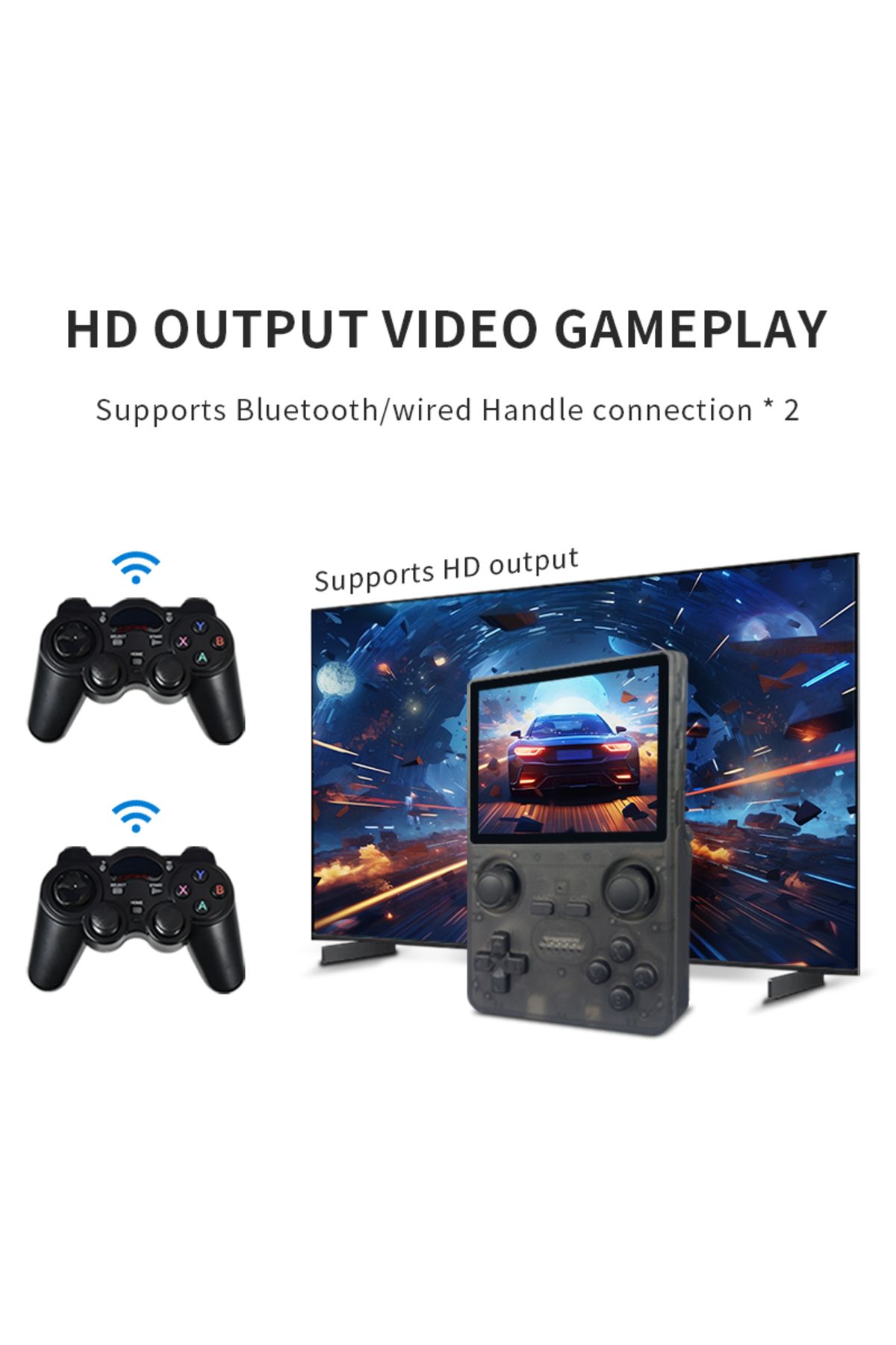 POWKIDDY-X35S 3.5 inchIPS Screen 640(MIPI)x480 Retro Handheld Game Console PS Open Source System ... 6