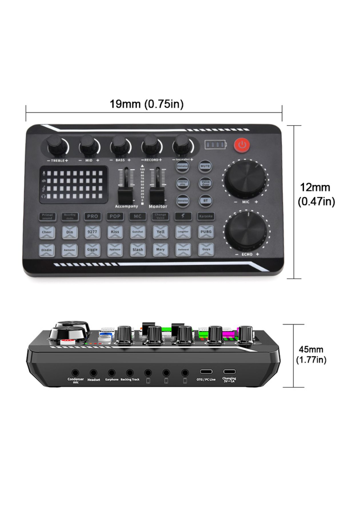722 SEVEN HUNDRED AND TWENTY-TWO-F998 Sound Card Microphone Sound Mixer Sound Card Audio Mixing Console Amplifier Live Music Mixer... 2