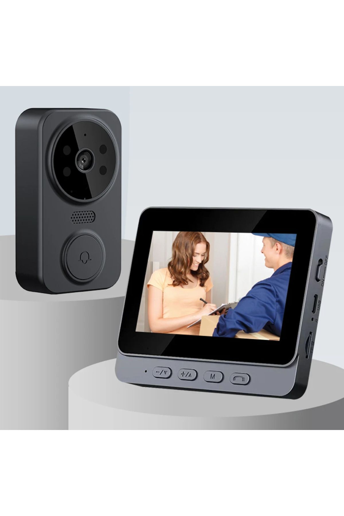 APWIKOGER-Video Intercom Door Cameras IR Night Vision Digital Door Viewer 2.4G WiFi Automatic Sensing 4.3 I... 5