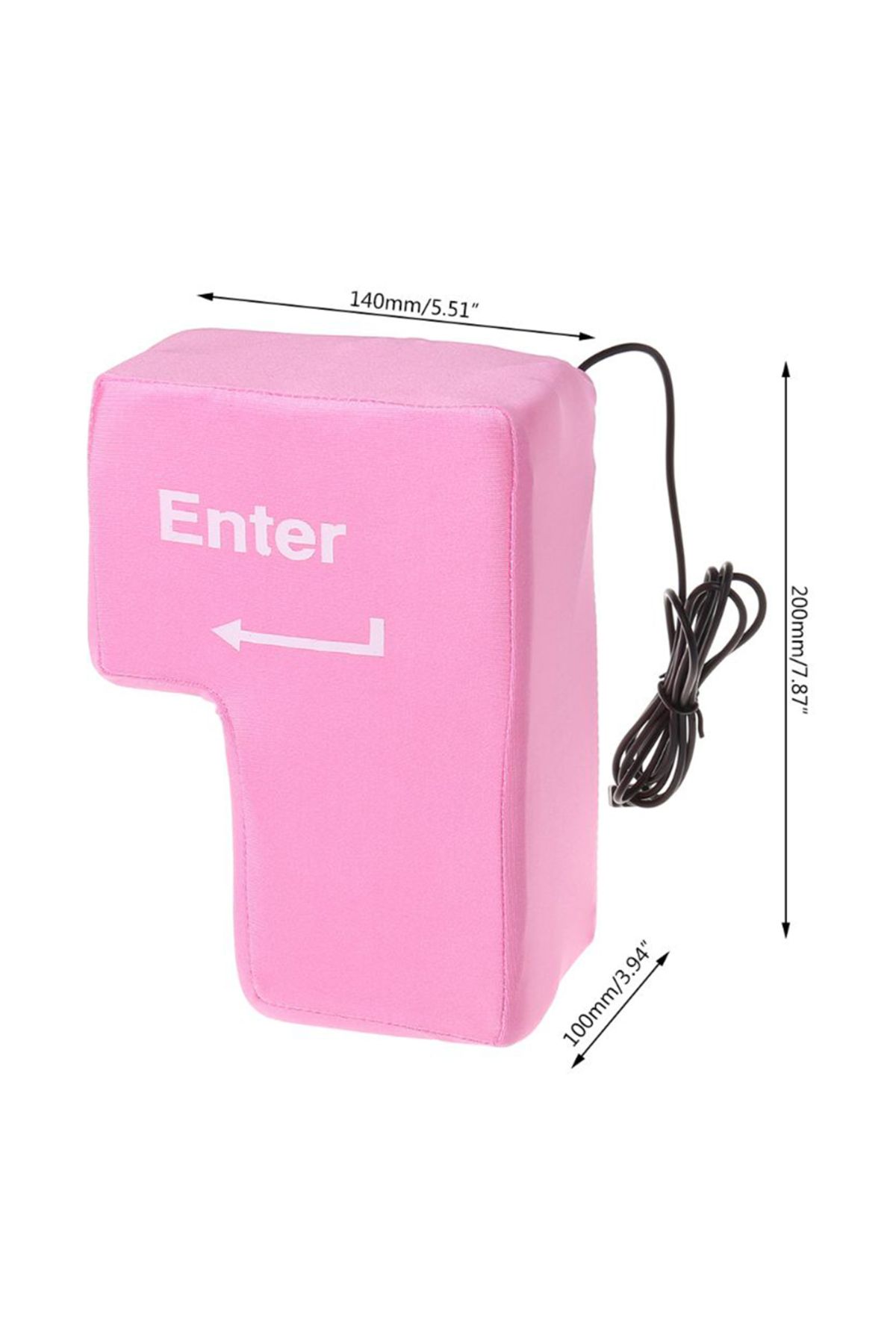 ALLOYSEED-Anti-Stress Computer Huge Enter Key Big USB Keyboard Vent Button Pillow Desktop Stress Reliever C... 7