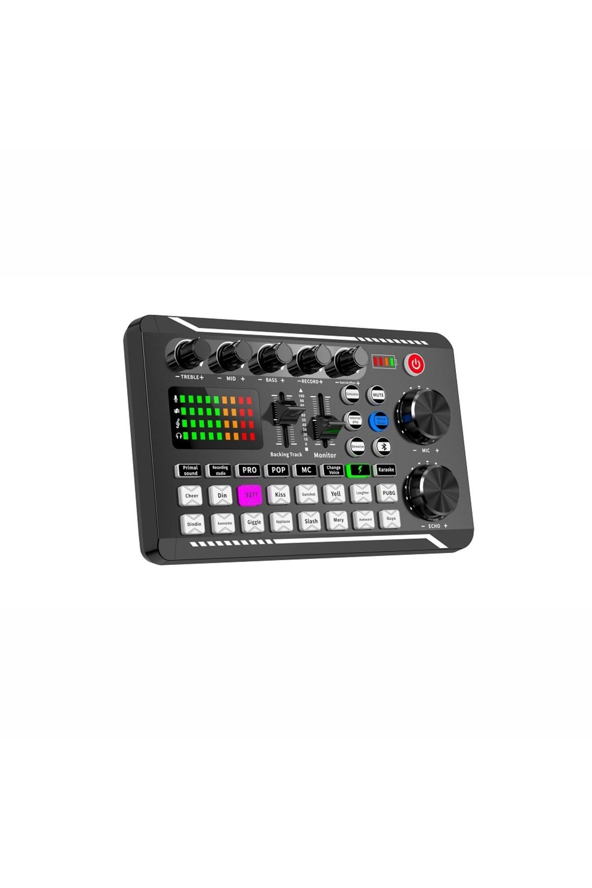 722 SEVEN HUNDRED AND TWENTY-TWO-F998 Sound Card Microphone Sound Mixer Sound Card Audio Mixing Console Amplifier Live Music Mixer... 3