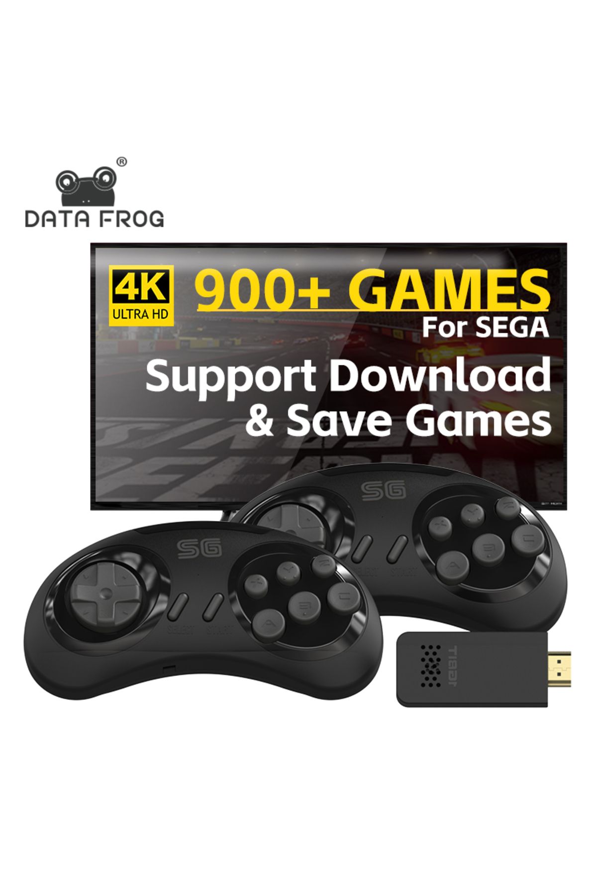 Choice-DATA FROG 16-bit Wireless Retro Video Game Console For Sega Genesis Game Stick HDMI-compatible 90... 1