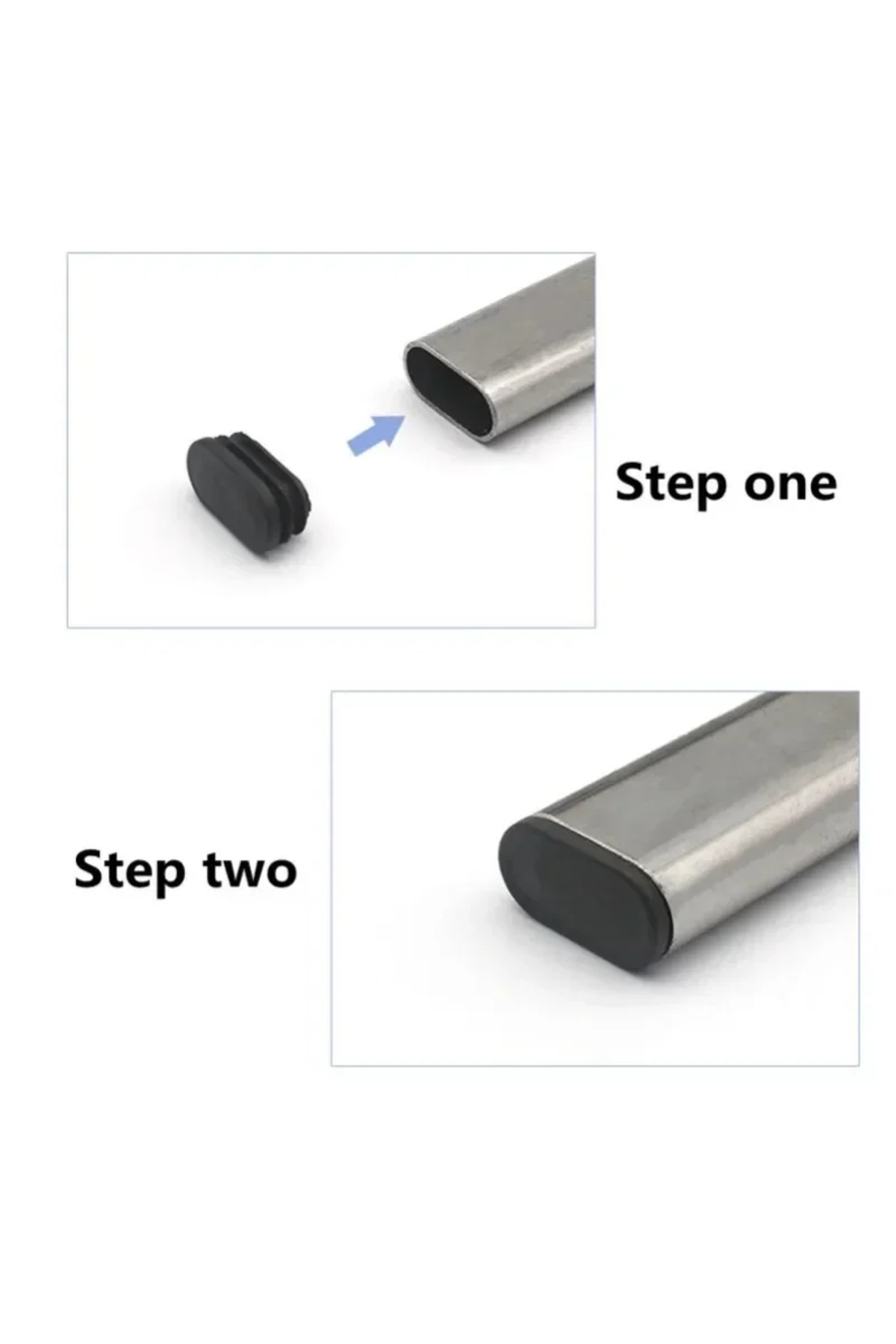 Choice 16pcs Oval Silicone Chair Leg Caps Nonslip Table Foot Dust