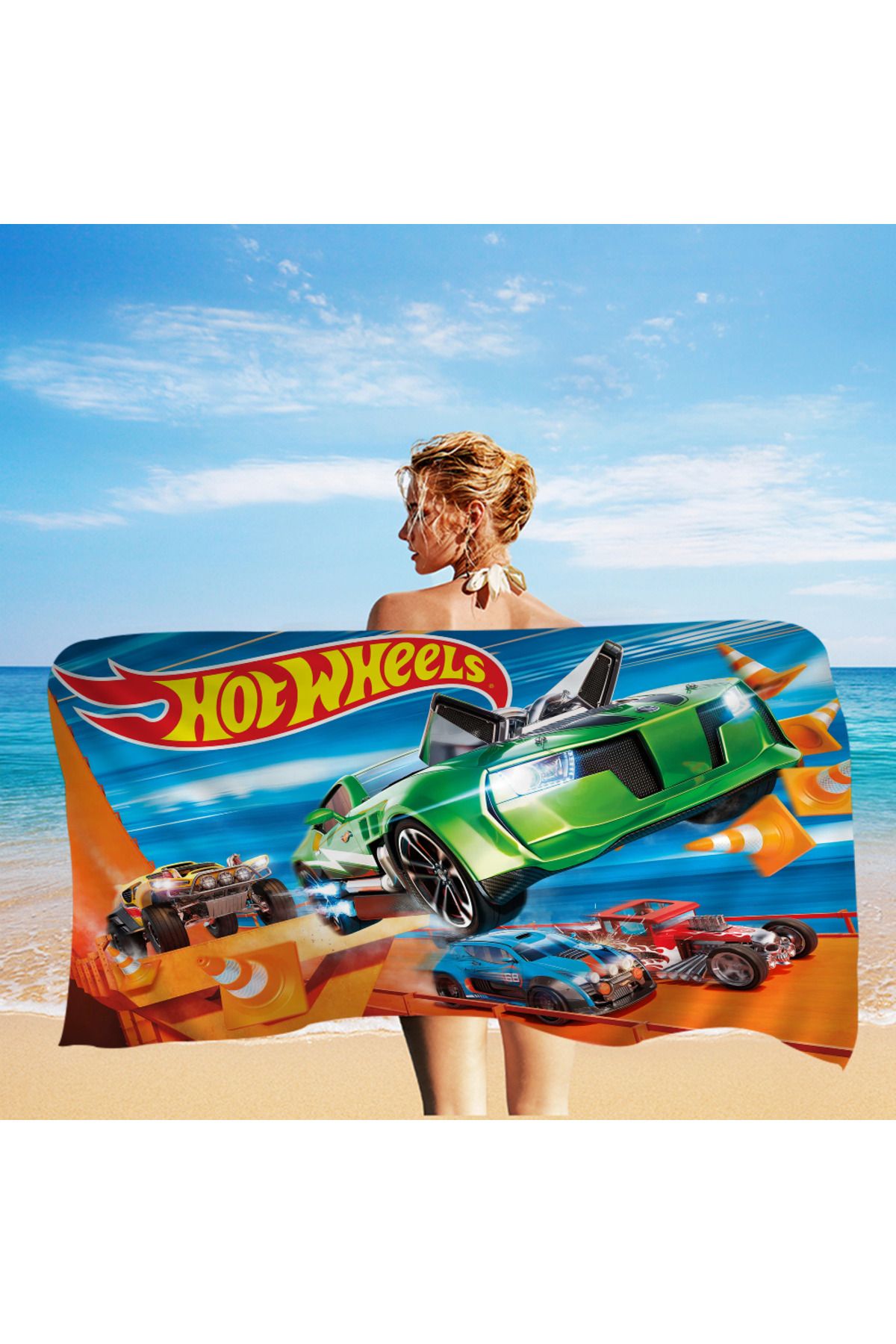 Choice-مناشف الشاطئ من الألياف الدقيقة الكبيرة من Hot Wheels، منشفة سريعة الجفاف، مناشف الشاطئ الرملية، منشفة حمام السباحة للسفر والسباحة 4
