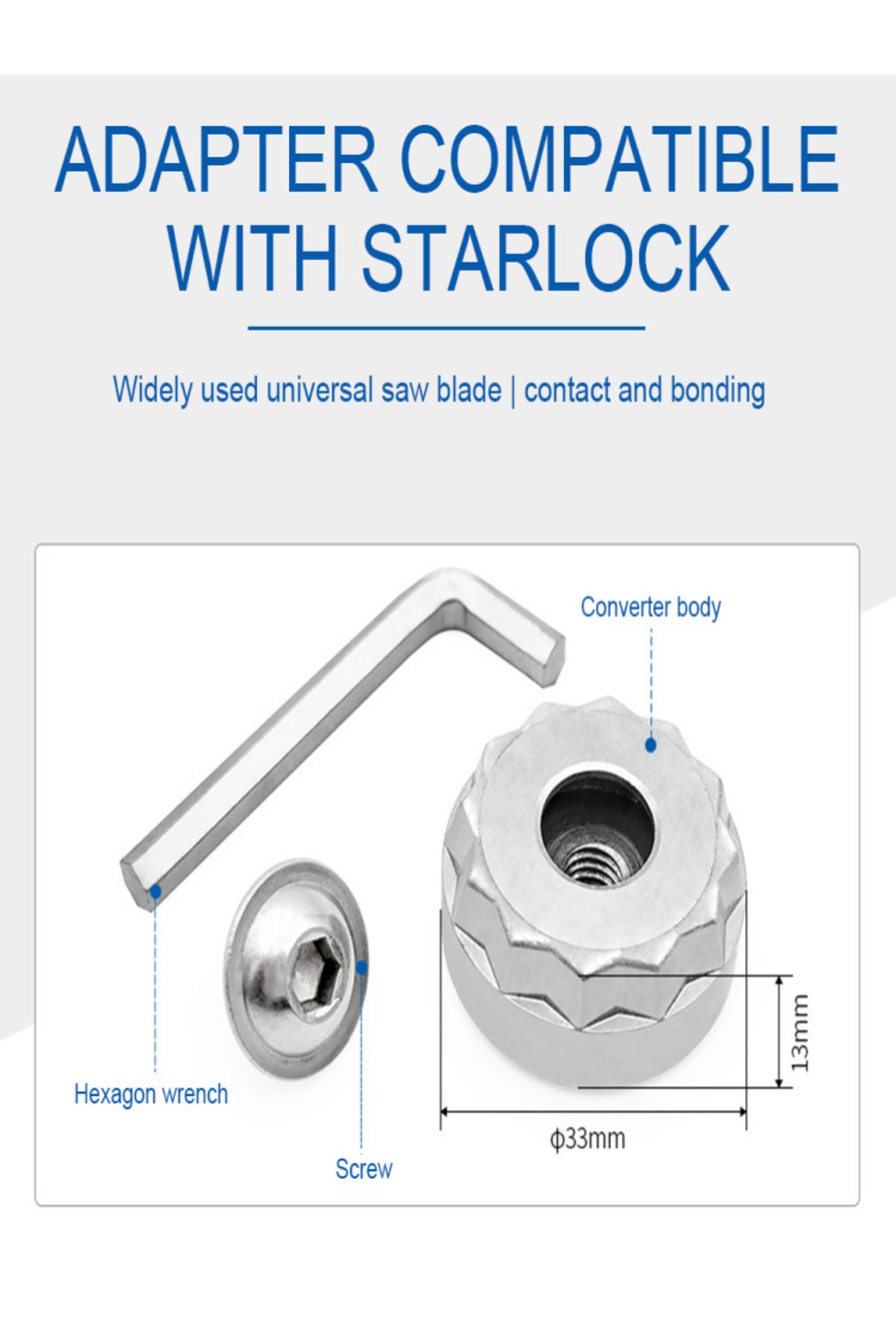 Choice-Home Starlock Interface Adapter With Screw Hex Wrench Quick Release Multi Tools Adapter Kit For M... 7