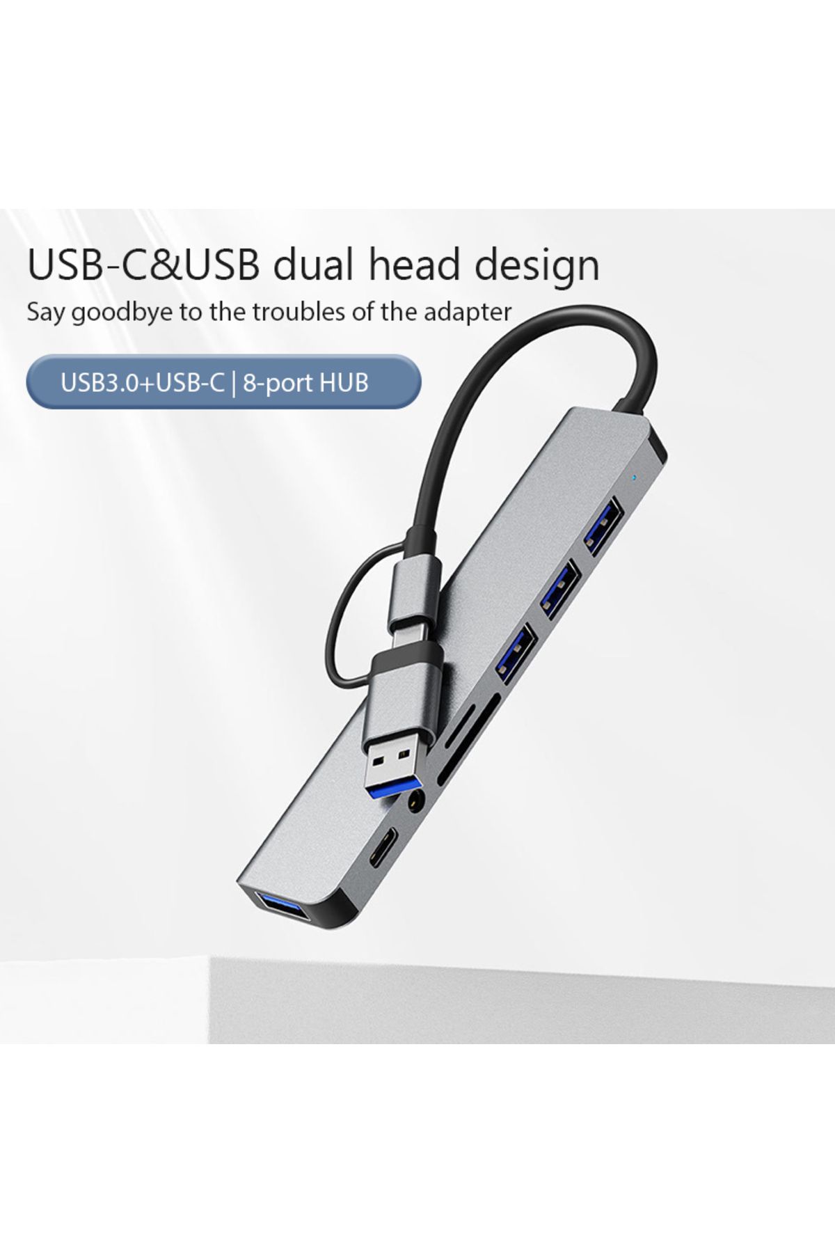 Choice-8 in 1 Port USB C Expander USB 3 Hub Type C Splitter Type C Dock Multiport Adapter USB Expander F... 3