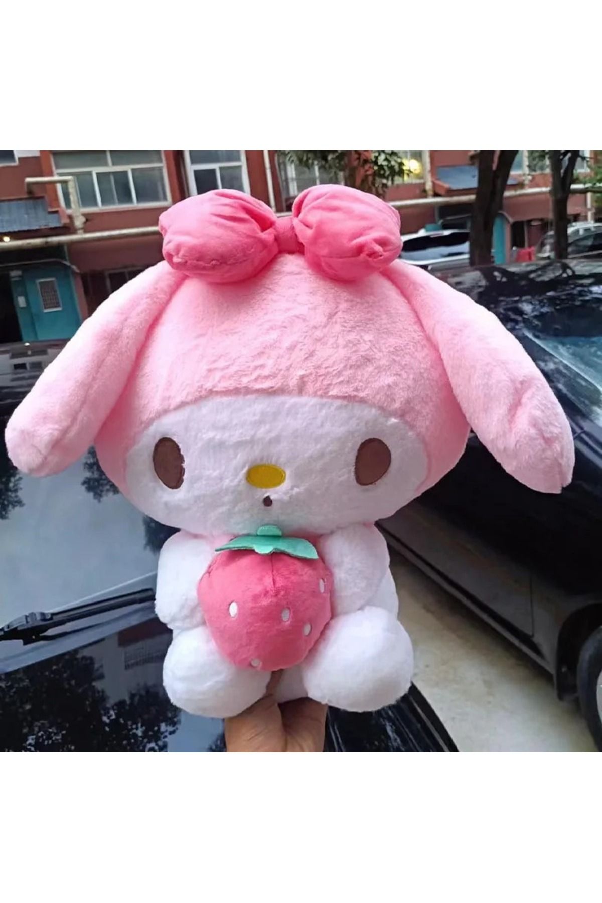 Choice-26Cm Plushies Sanrio Kuromi My Melody Plush Dolls Toys Cute Strawberry Stuffed Animals Plush Toy ... 3