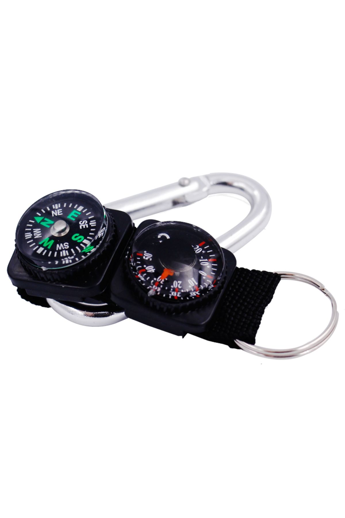 JUANJUAN-Mini Keychain multifunction Camping Compass Thermometer Outdoor Climbing Temperature tester helpi... 4