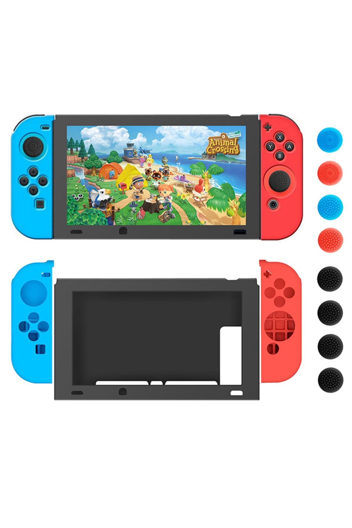 karbeen-11 in 1 Switch Console Case Cover Switch Joy-Con Controller Cover Case Joystick Cap Nintendo Game... 8