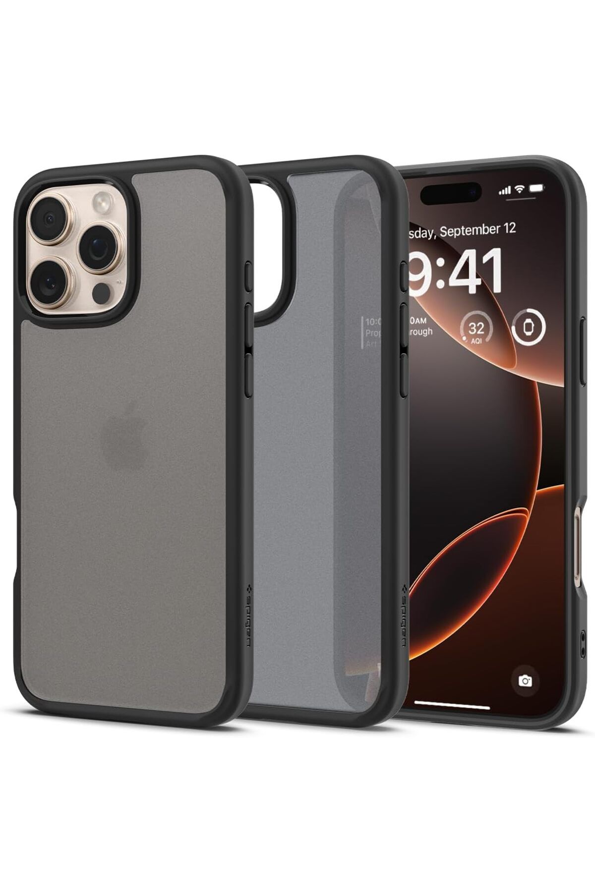 STOREMAX iPhone 16 Pro Kılıf Uyumlu Ultra Hybrid Frost Black